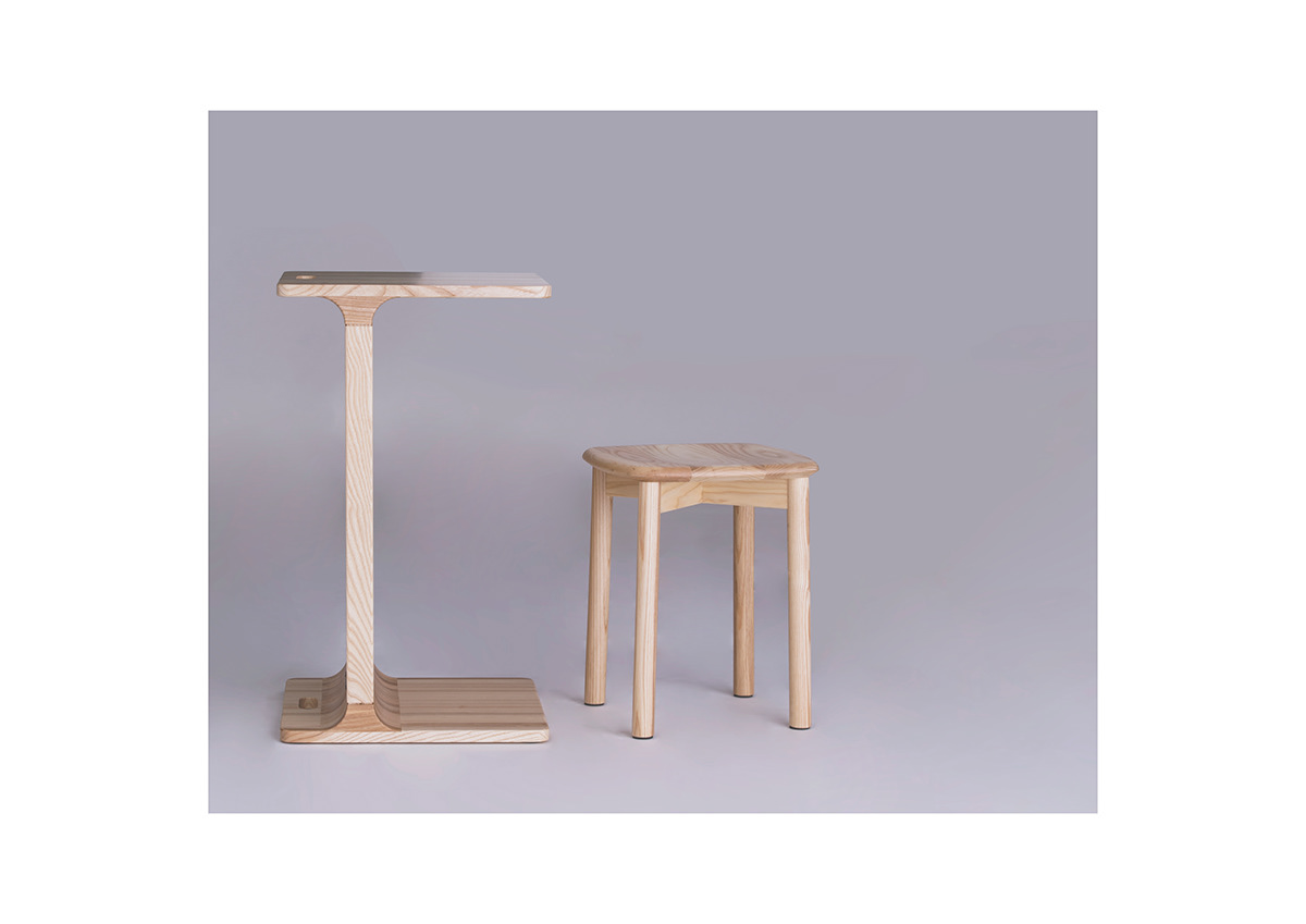 stool，spun sugar，wooden ，product design，