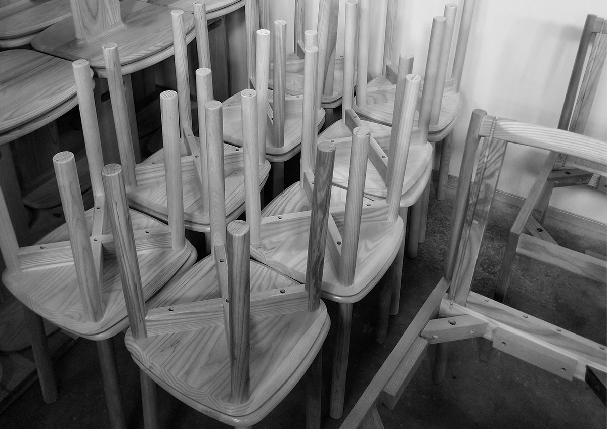 stool，spun sugar，wooden ，product design，