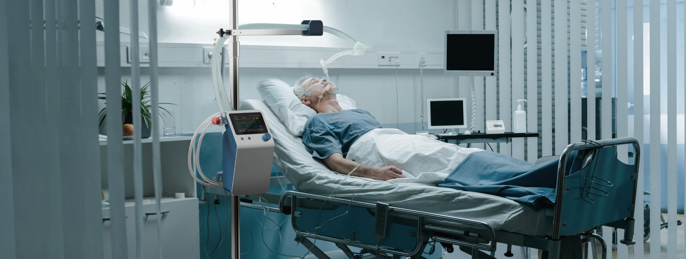 respirator，Pneumatic drive，modularization，2021 red dot design concept award，