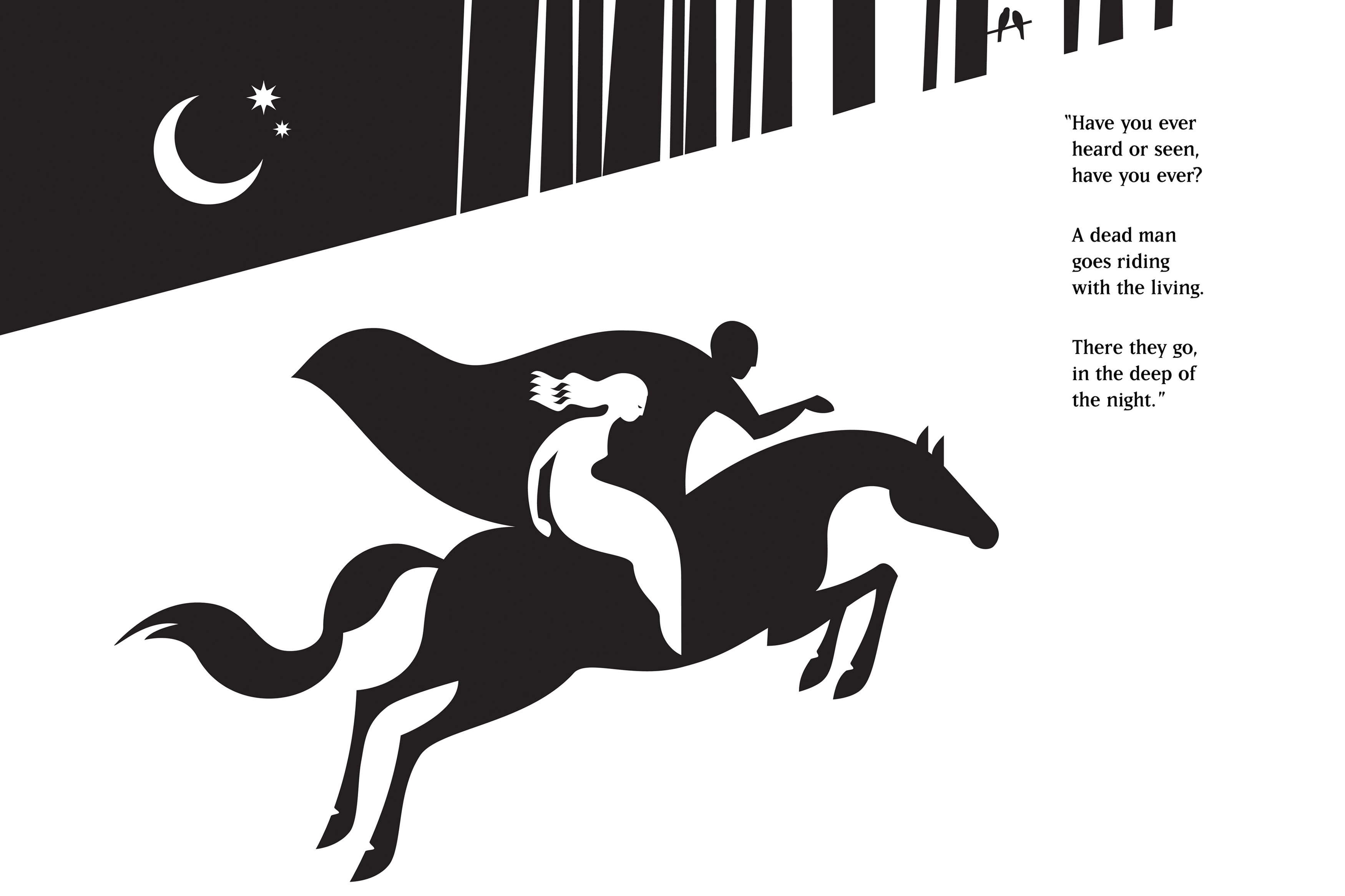 Illustration design，black and white，folk song，2021 red dot design concept award，