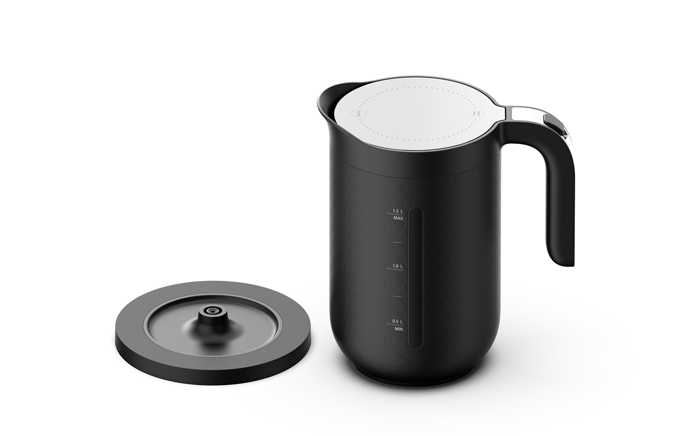 Electric kettle，ceramics，Simplicity，2021 red dot design concept award，