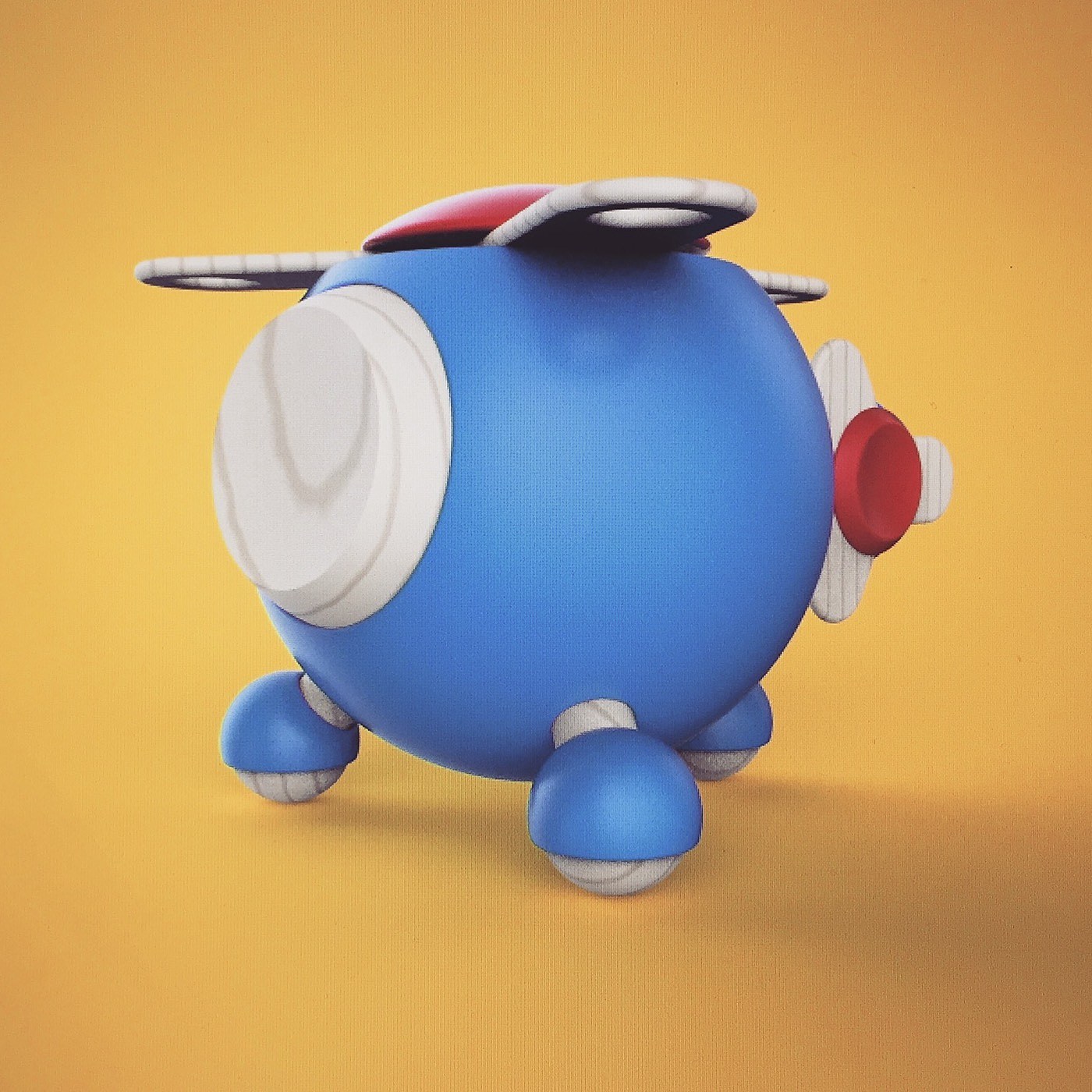 Toys，helicopter，Hand drawn，3D modeling，