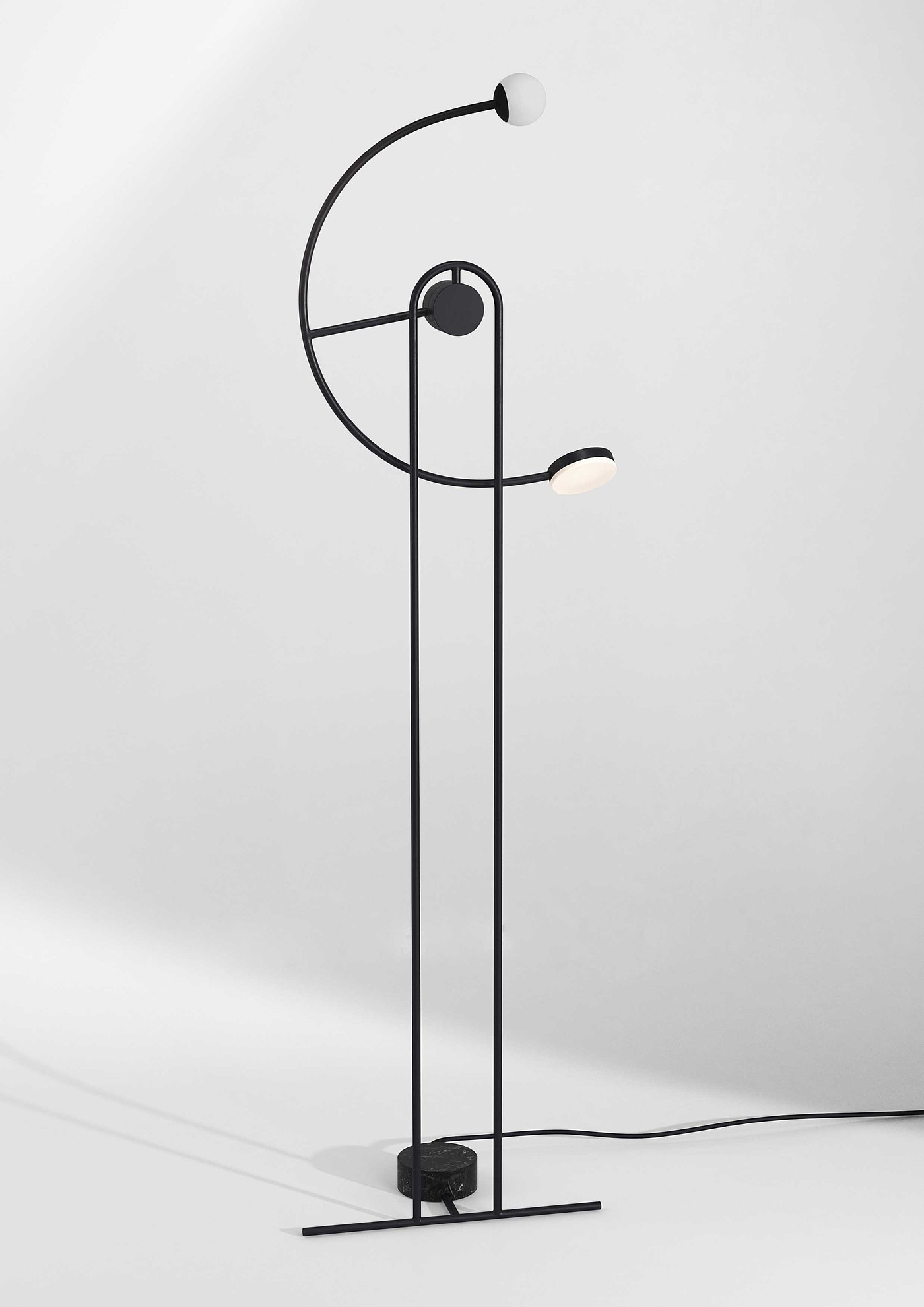 Floor lamp，Simplicity，black，2021 red dot design concept award，