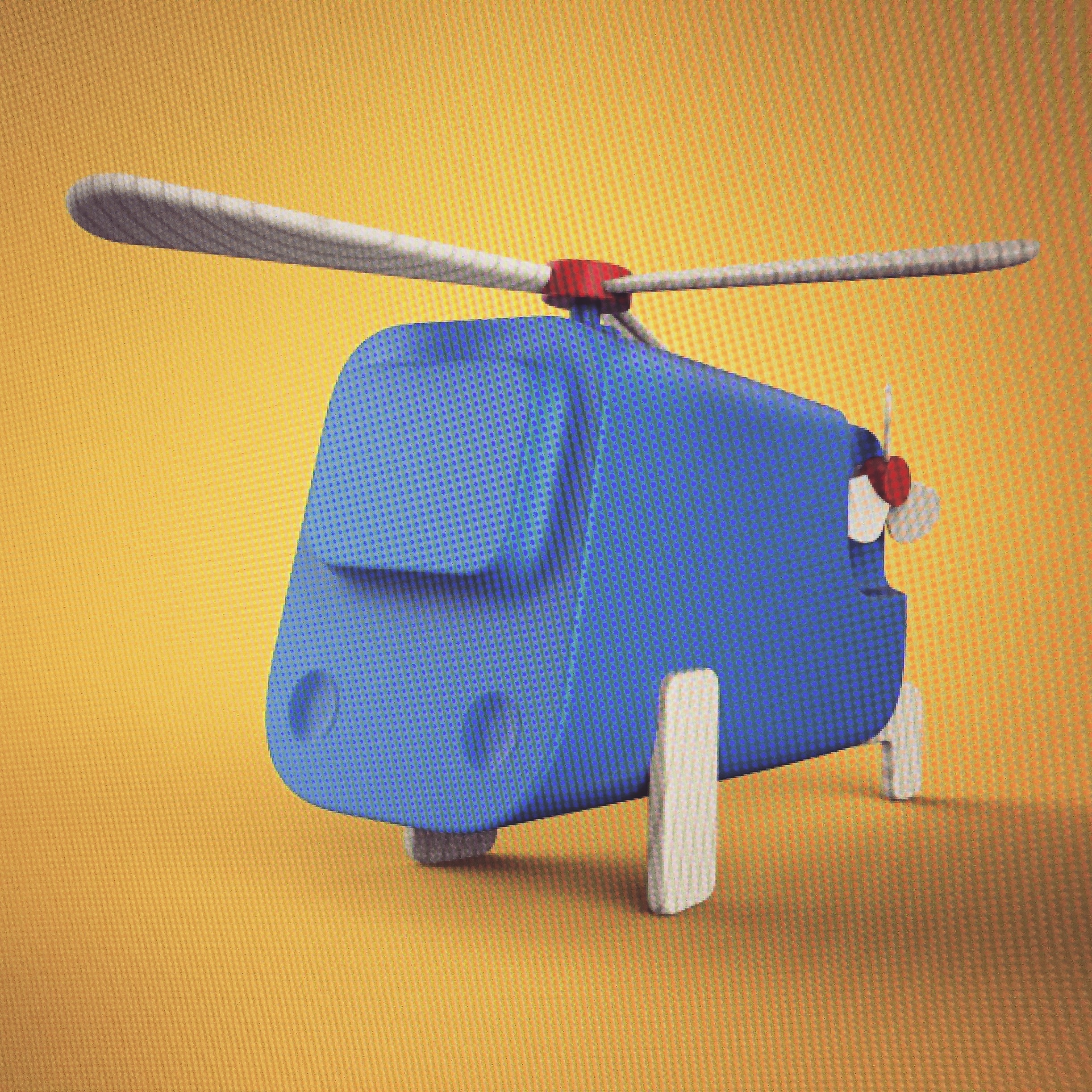 Toys，helicopter，Hand drawn，3D modeling，