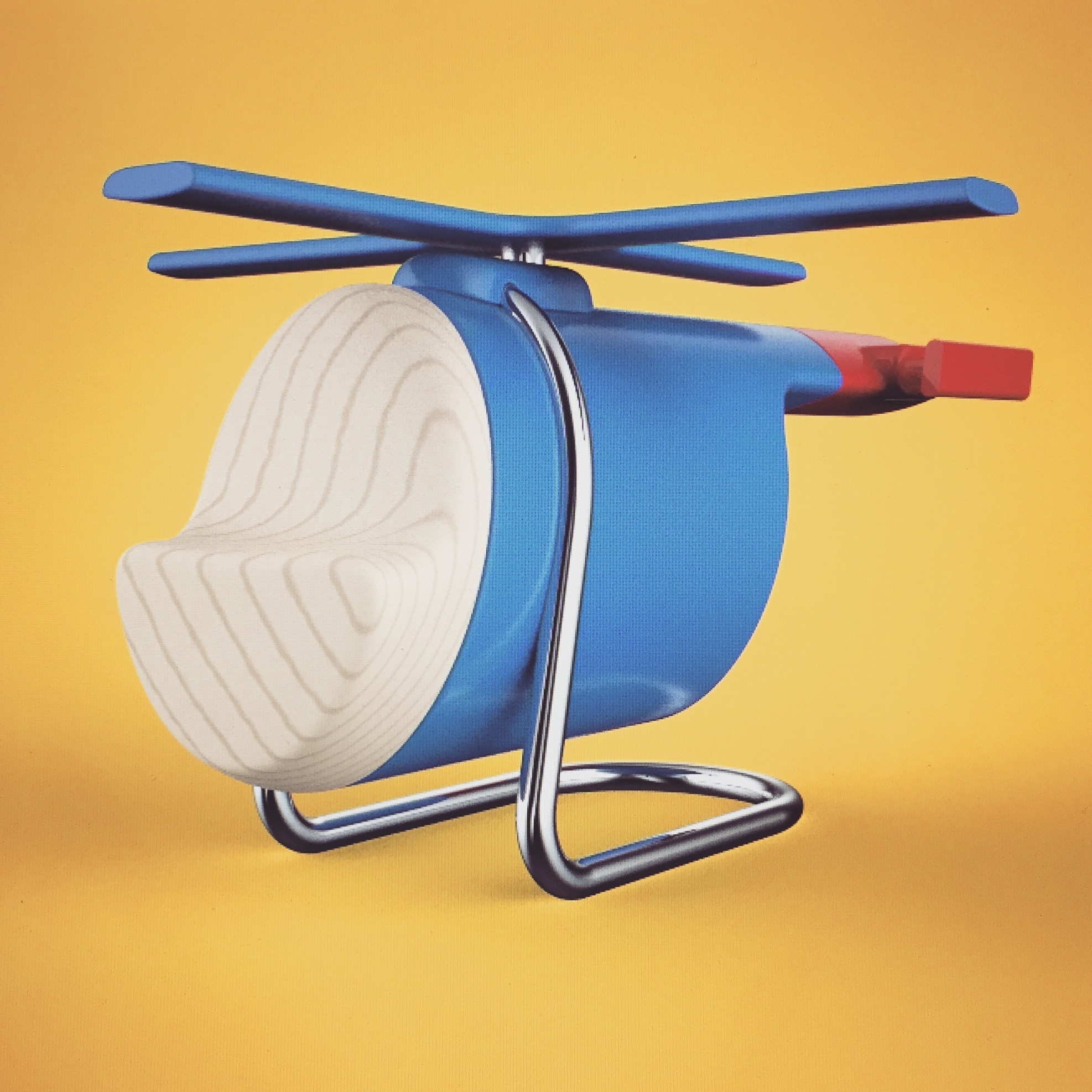 Toys，helicopter，Hand drawn，3D modeling，