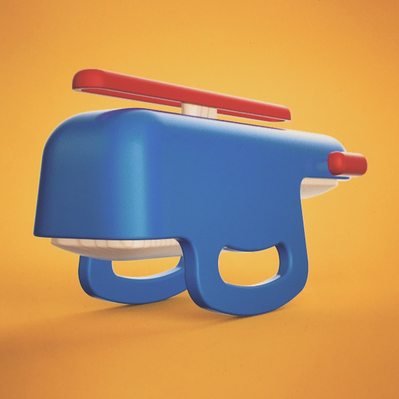 Toys，helicopter，Hand drawn，3D modeling，