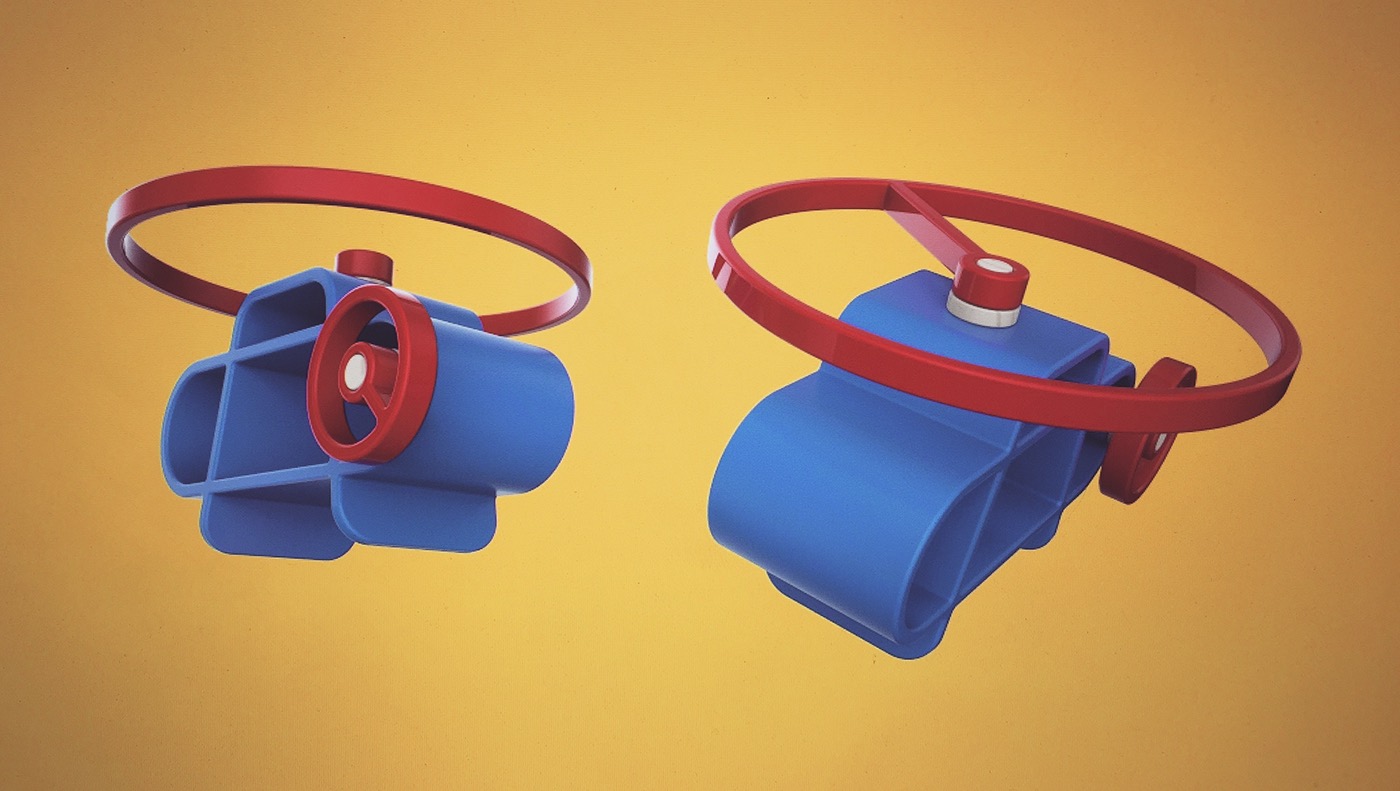 Toys，helicopter，Hand drawn，3D modeling，