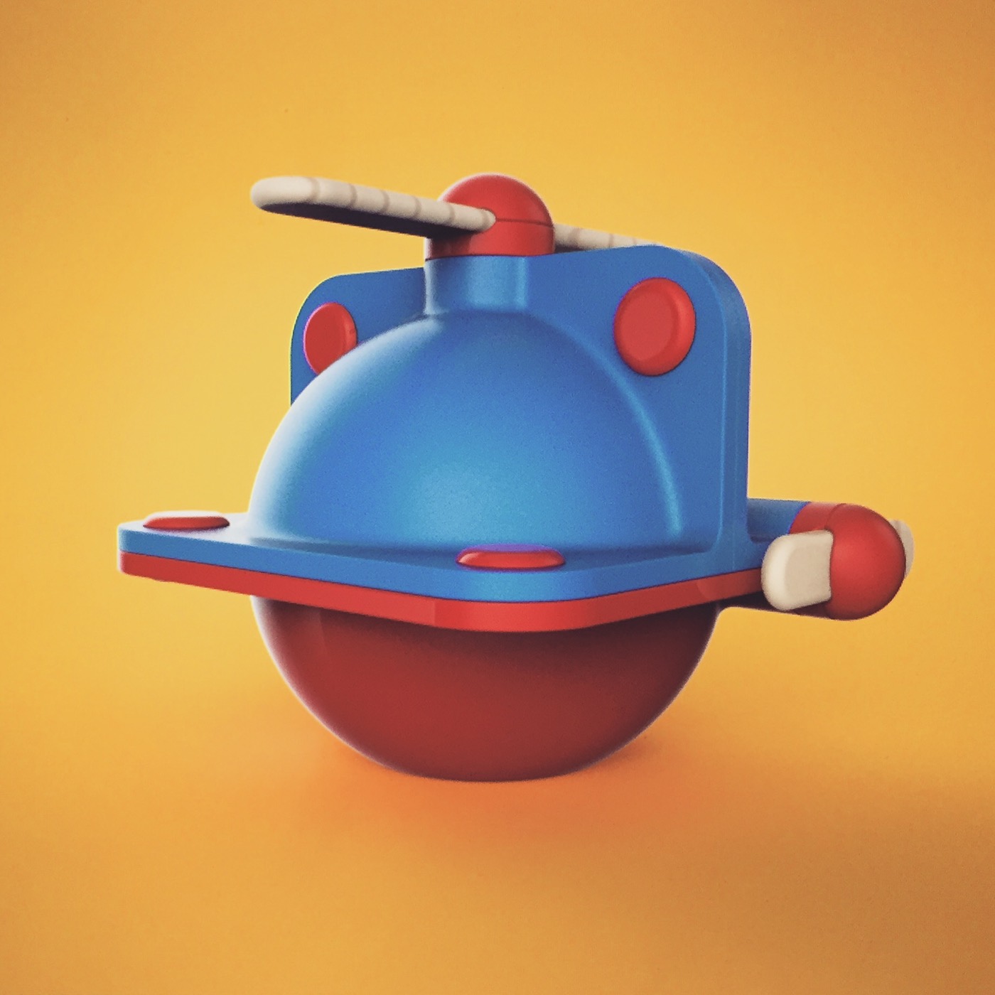 Toys，helicopter，Hand drawn，3D modeling，