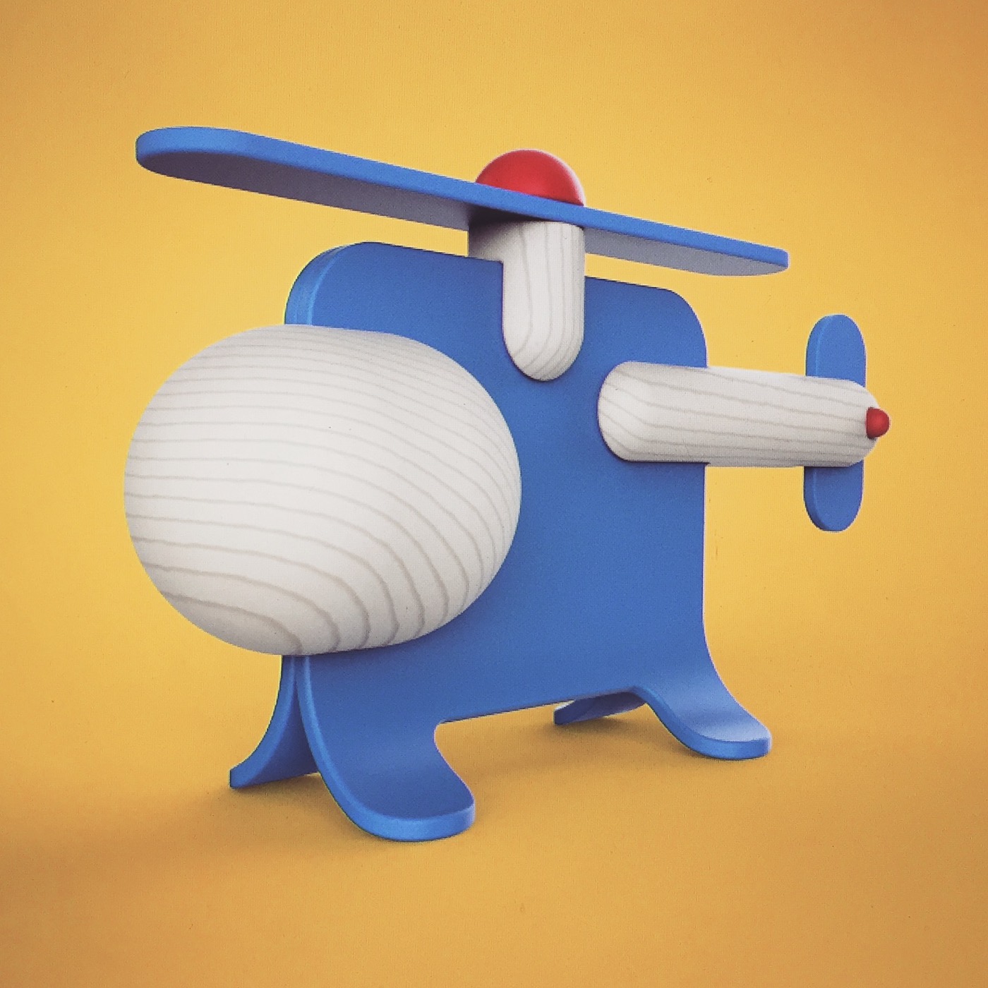 Toys，helicopter，Hand drawn，3D modeling，