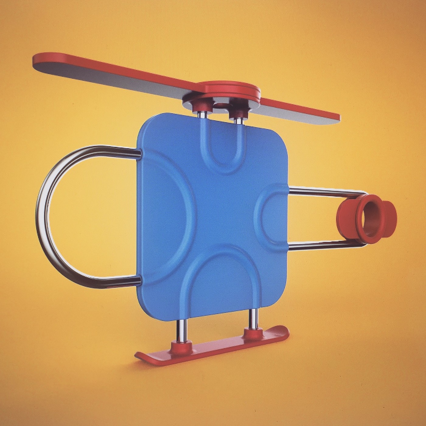 Toys，helicopter，Hand drawn，3D modeling，