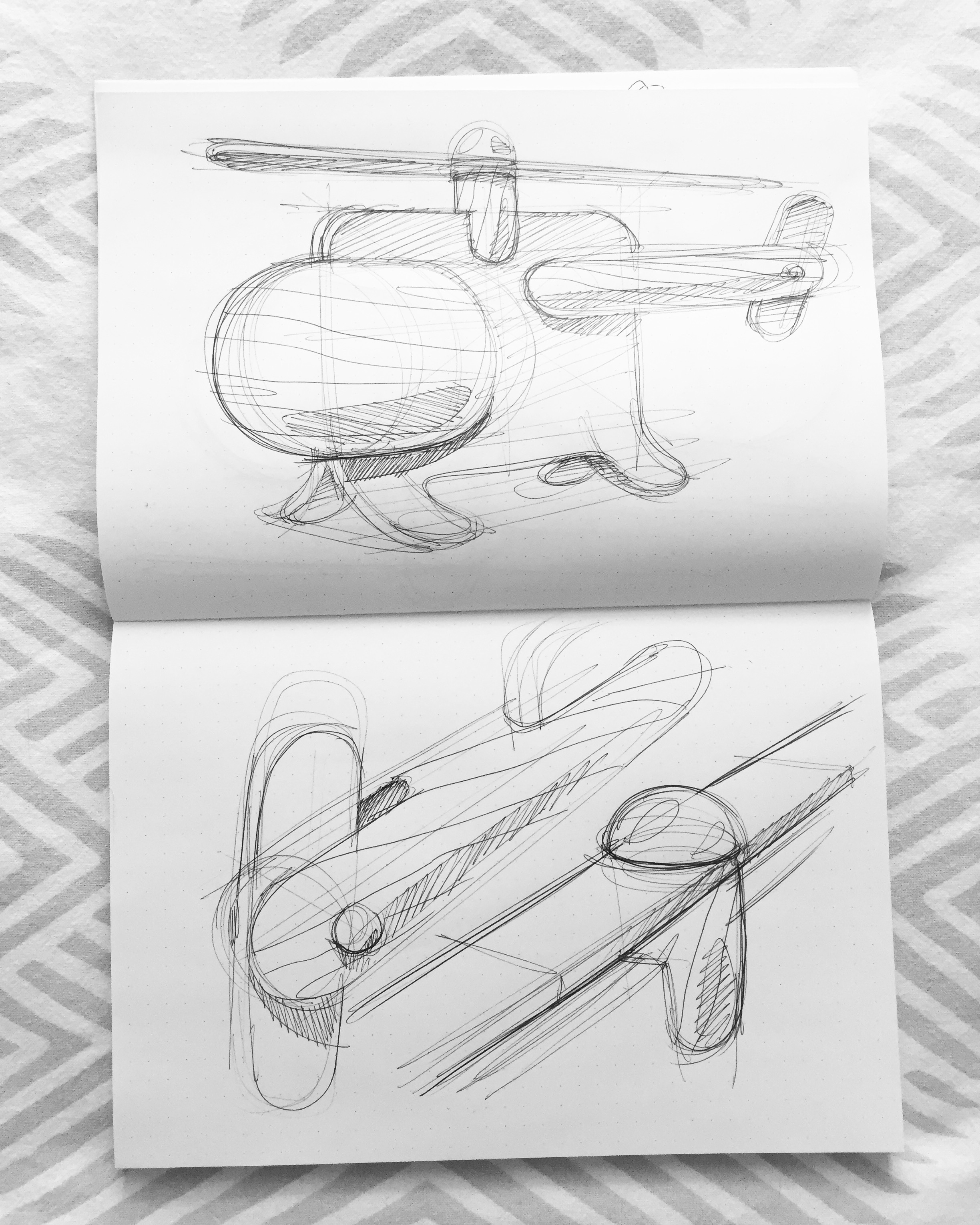 Toys，helicopter，Hand drawn，3D modeling，