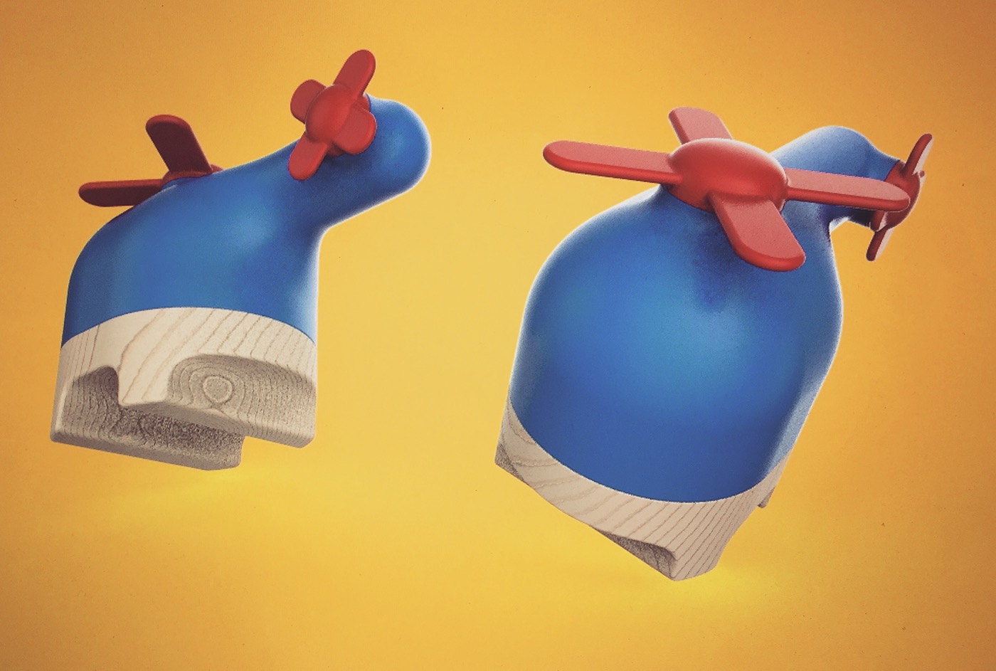 Toys，helicopter，Hand drawn，3D modeling，