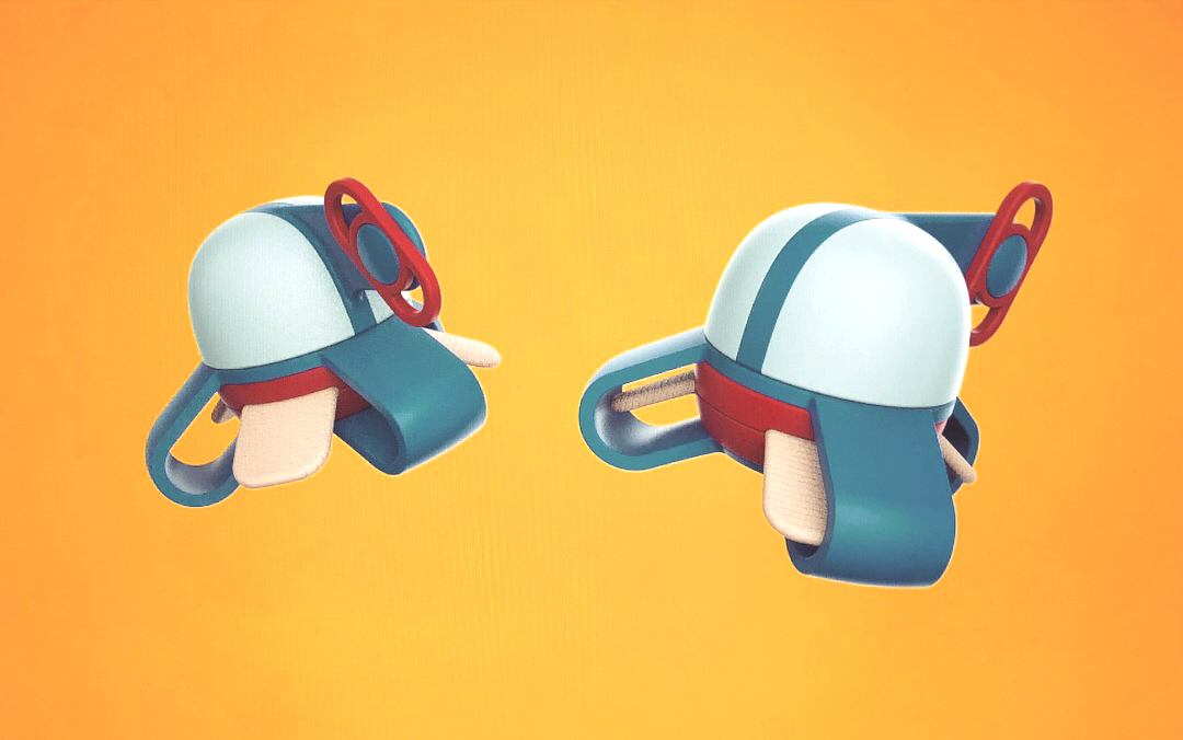 Toys，helicopter，Hand drawn，3D modeling，