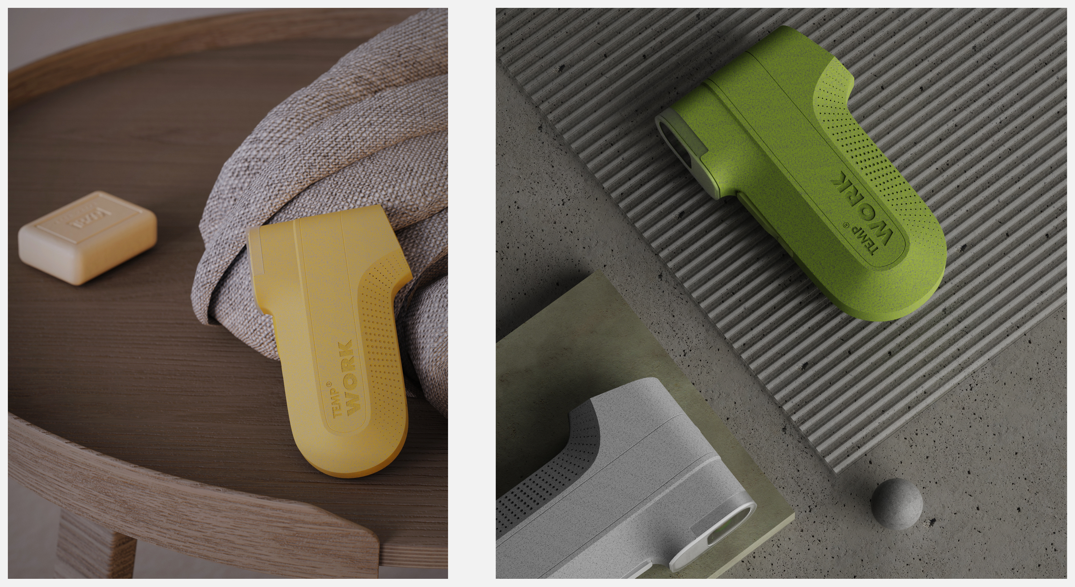 conceptual design，keyshot，rhinoceros，thermometer，Recycled materials，product design，industrial design，