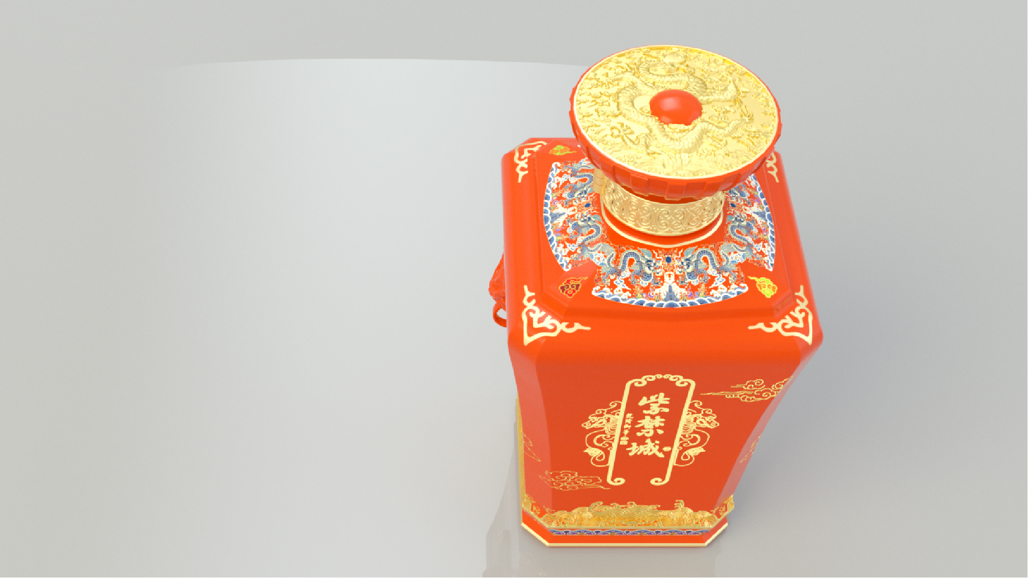 The wine bottle，packing，