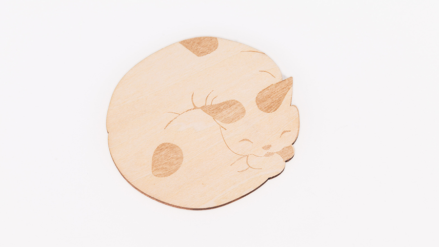 Coaster，glass，adorable，animal，wood，