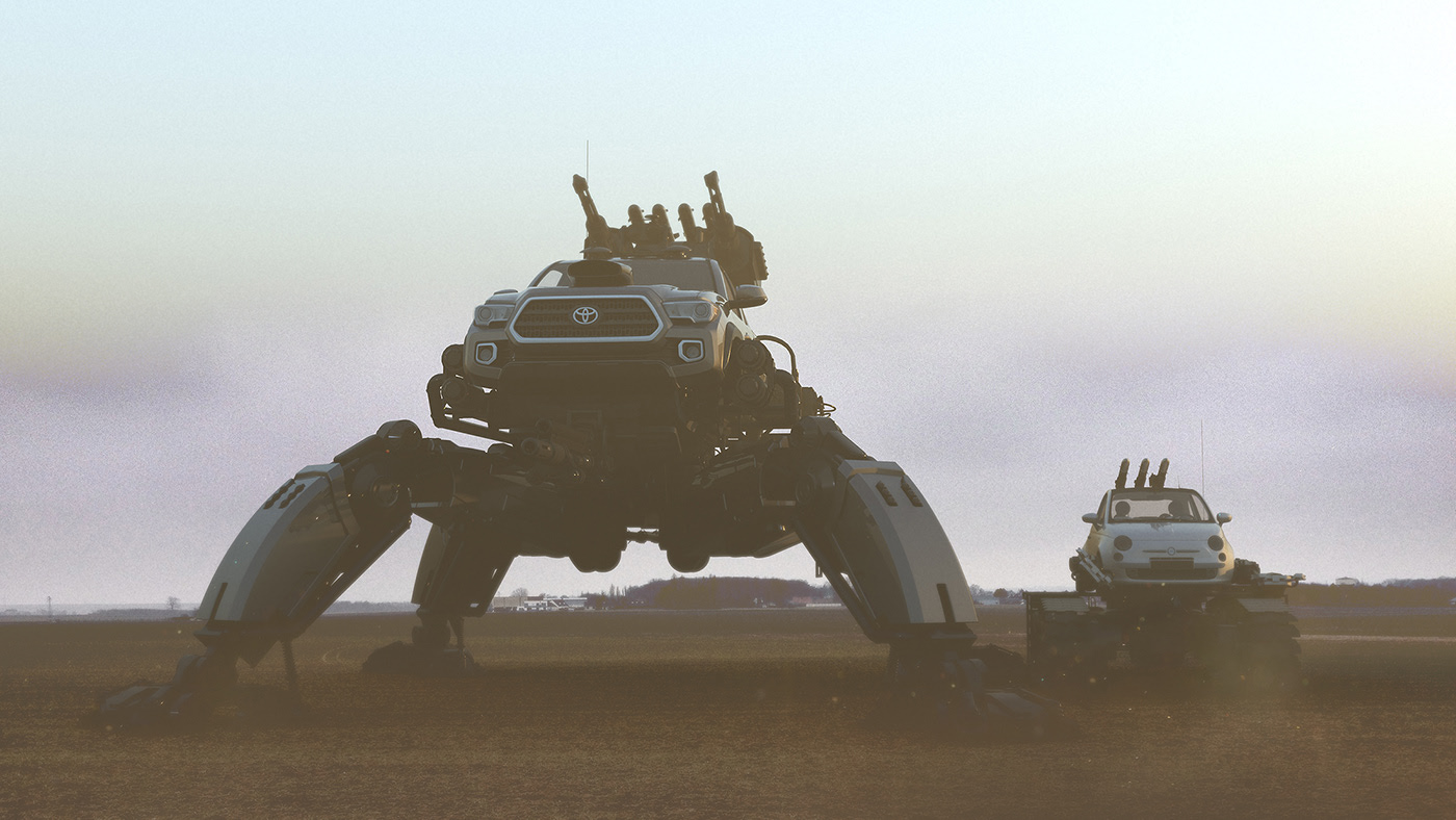 monsters，automobile，Mechanics，car garage，