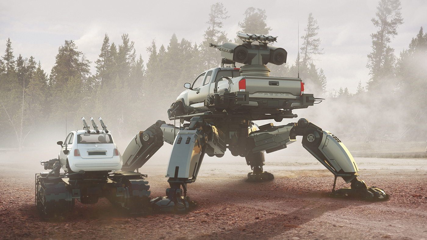 monsters，automobile，Mechanics，car garage，