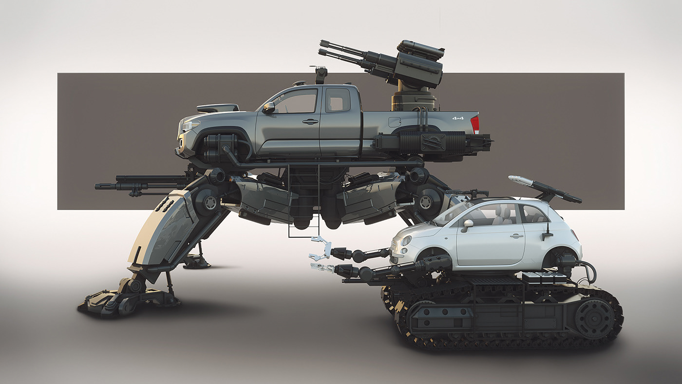 monsters，automobile，Mechanics，car garage，