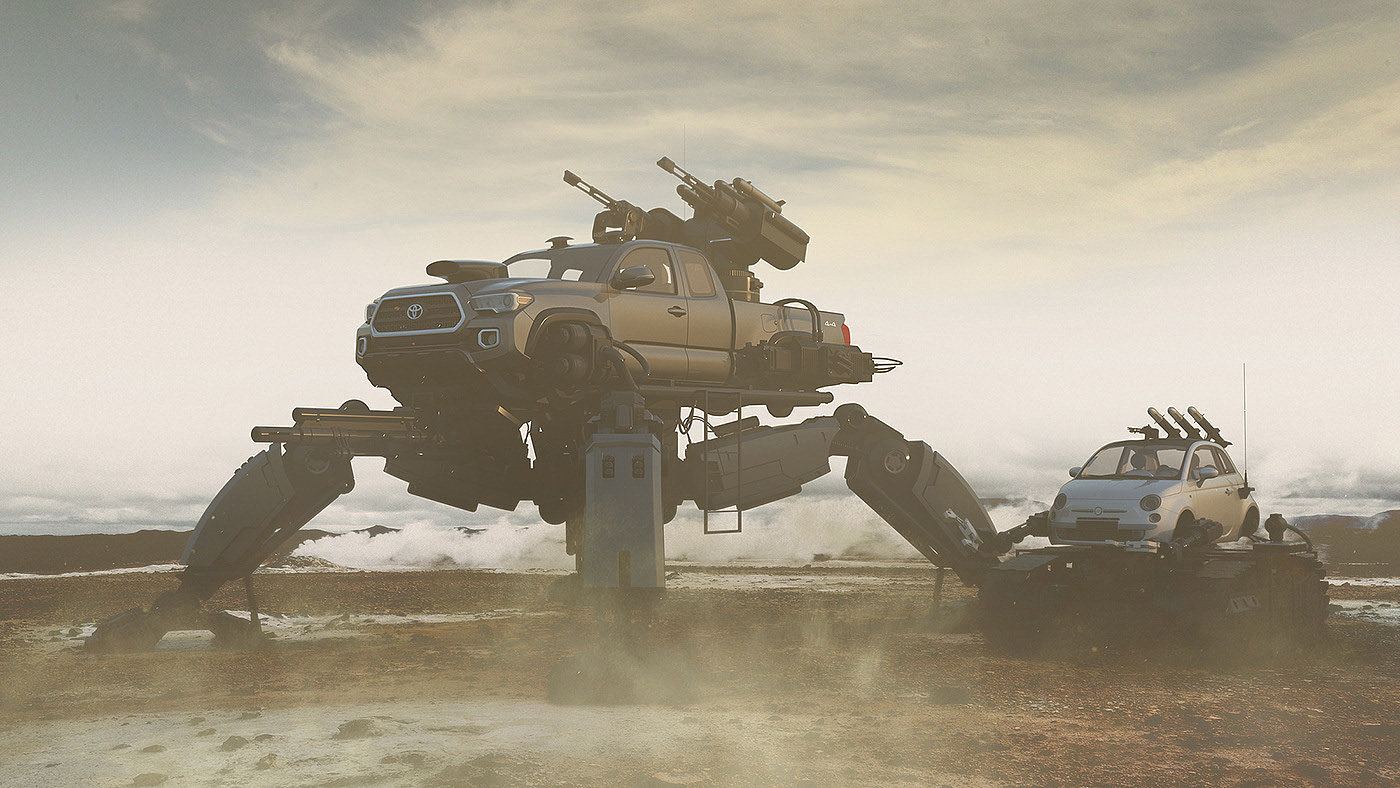 monsters，automobile，Mechanics，car garage，
