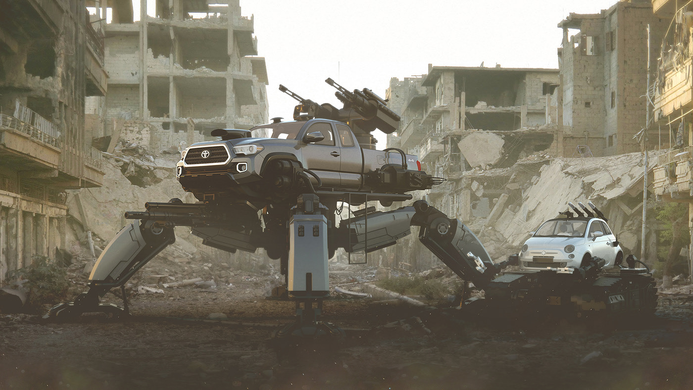 monsters，automobile，Mechanics，car garage，