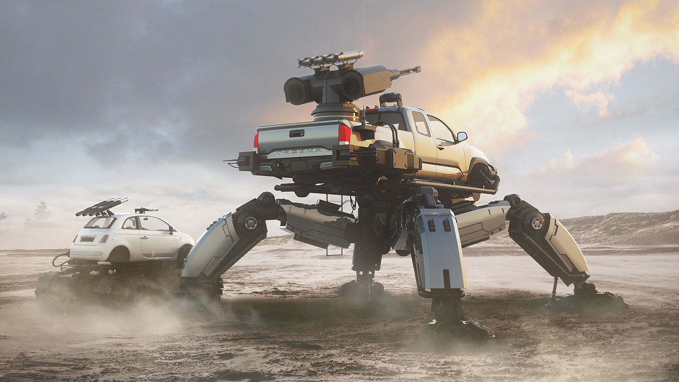 monsters，automobile，Mechanics，car garage，