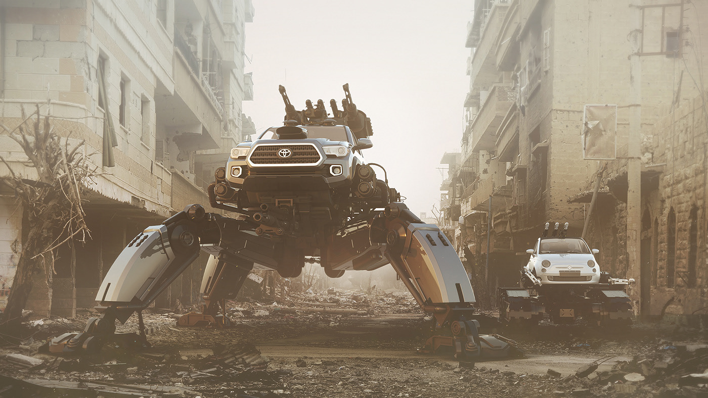 monsters，automobile，Mechanics，car garage，