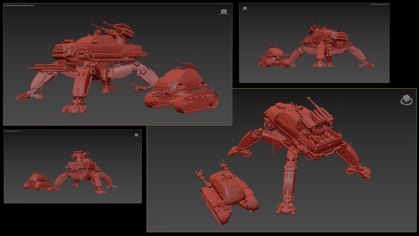 monsters，automobile，Mechanics，car garage，