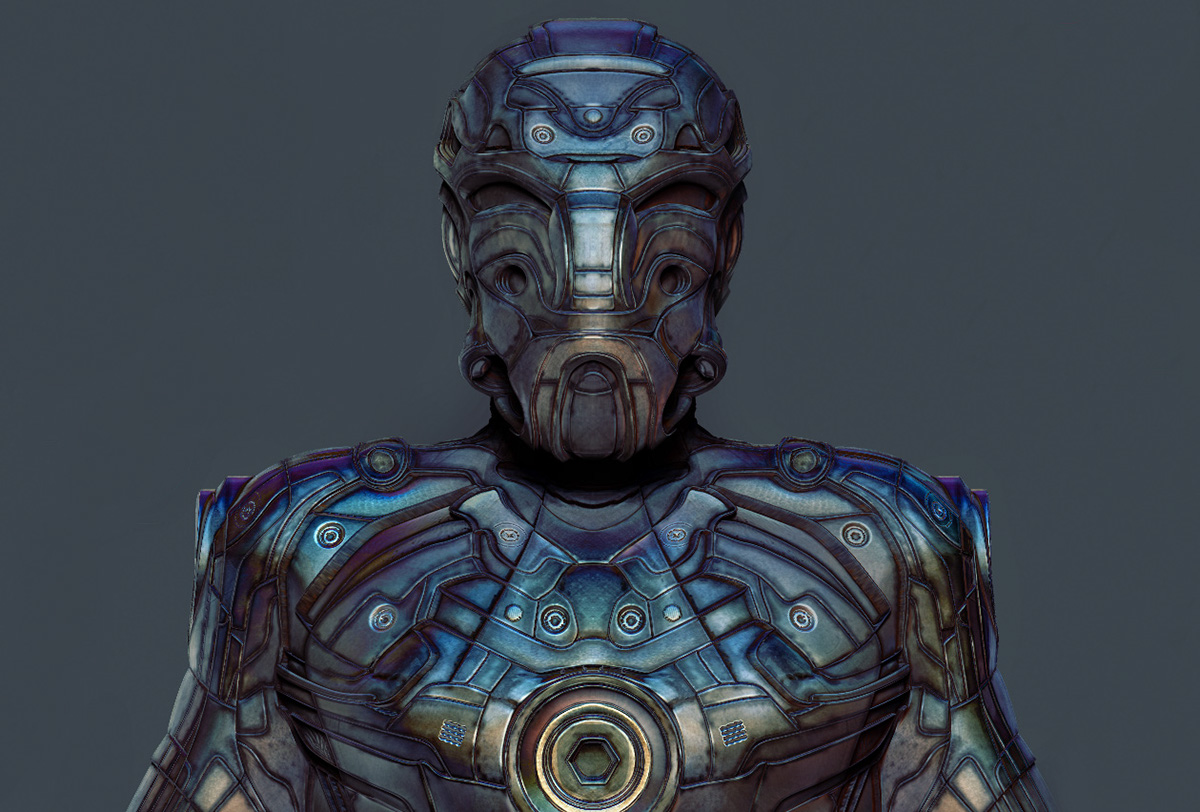 Zbrush，Graffiti，robot，sculpts，