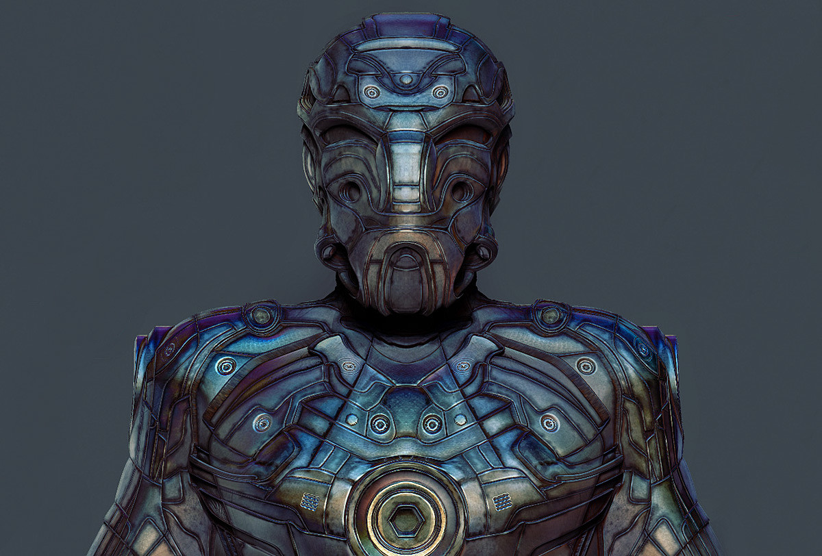 Zbrush，Graffiti，robot，sculpts，