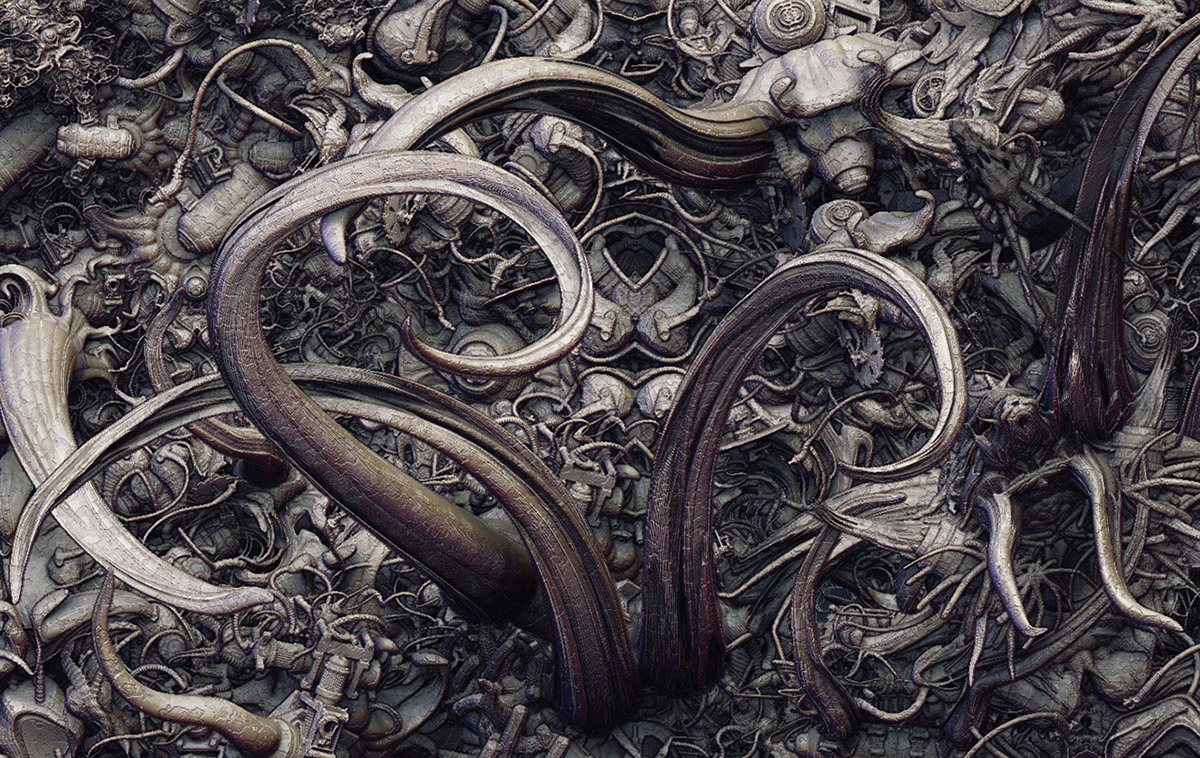 Zbrush，Graffiti，robot，sculpts，