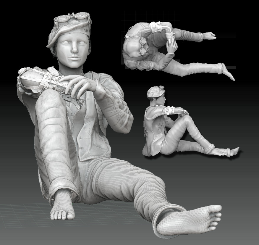 Zbrush，Graffiti，robot，sculpts，