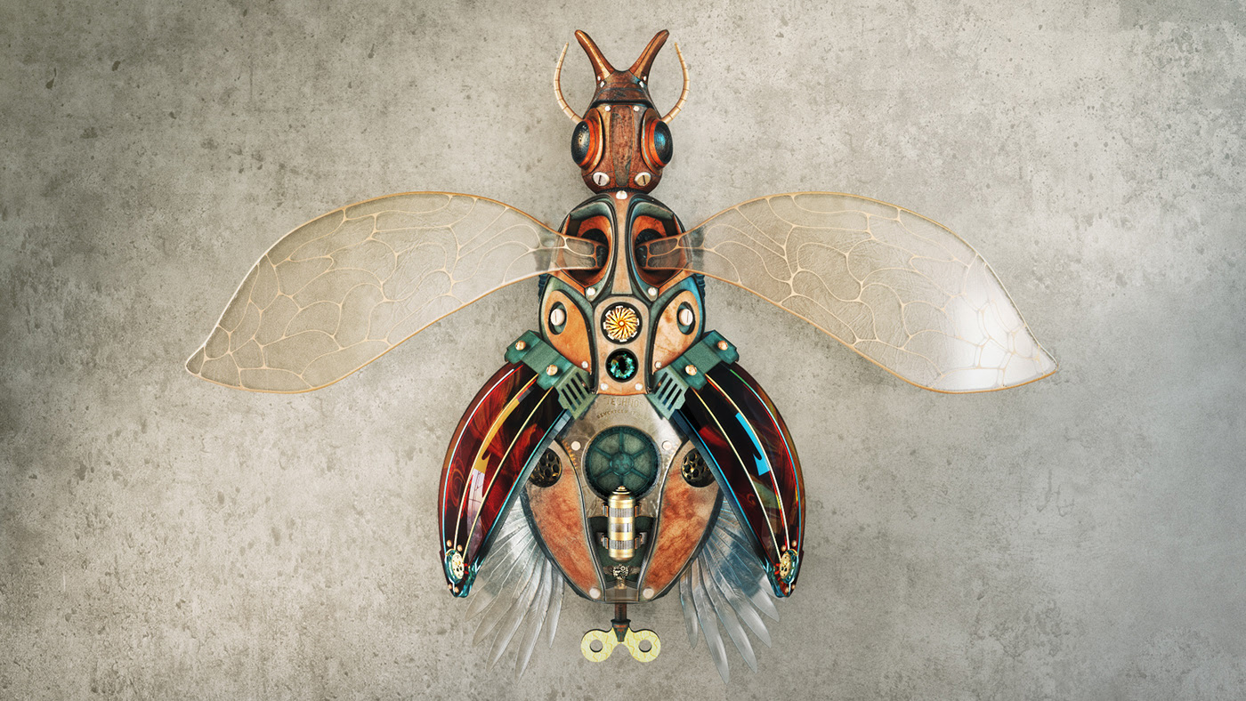 Zbrush，Graffiti，robot，sculpts，