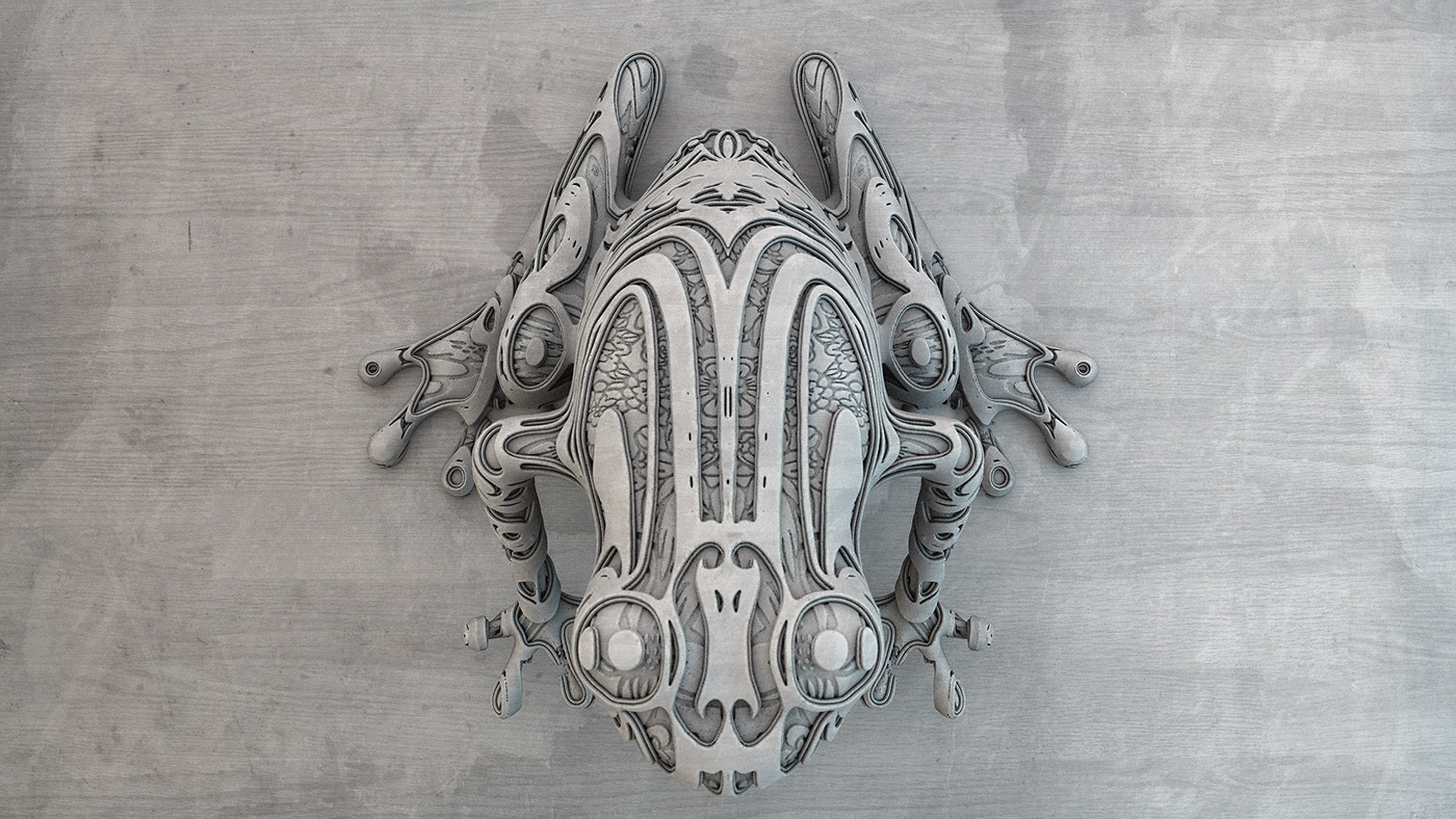 Zbrush，Graffiti，robot，sculpts，