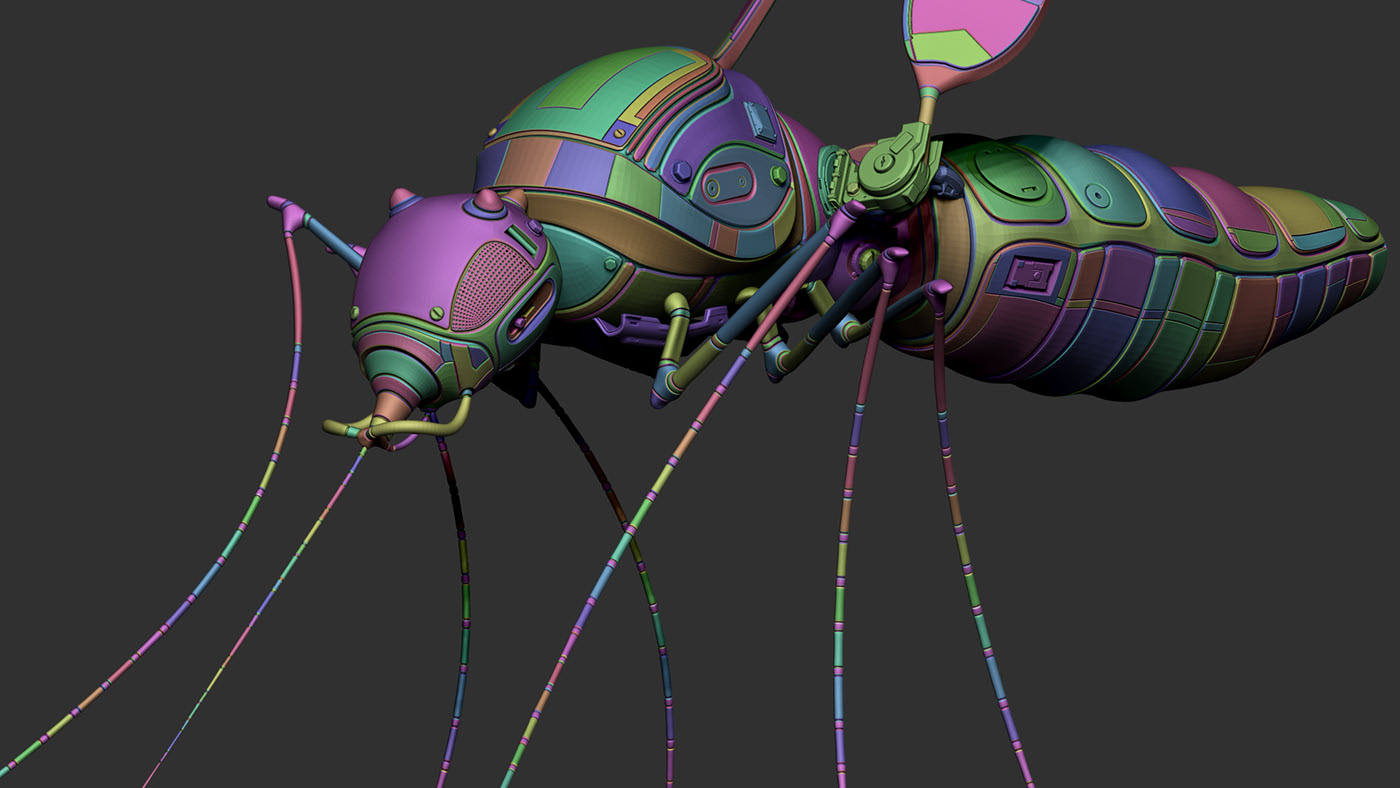 Zbrush，Graffiti，robot，sculpts，