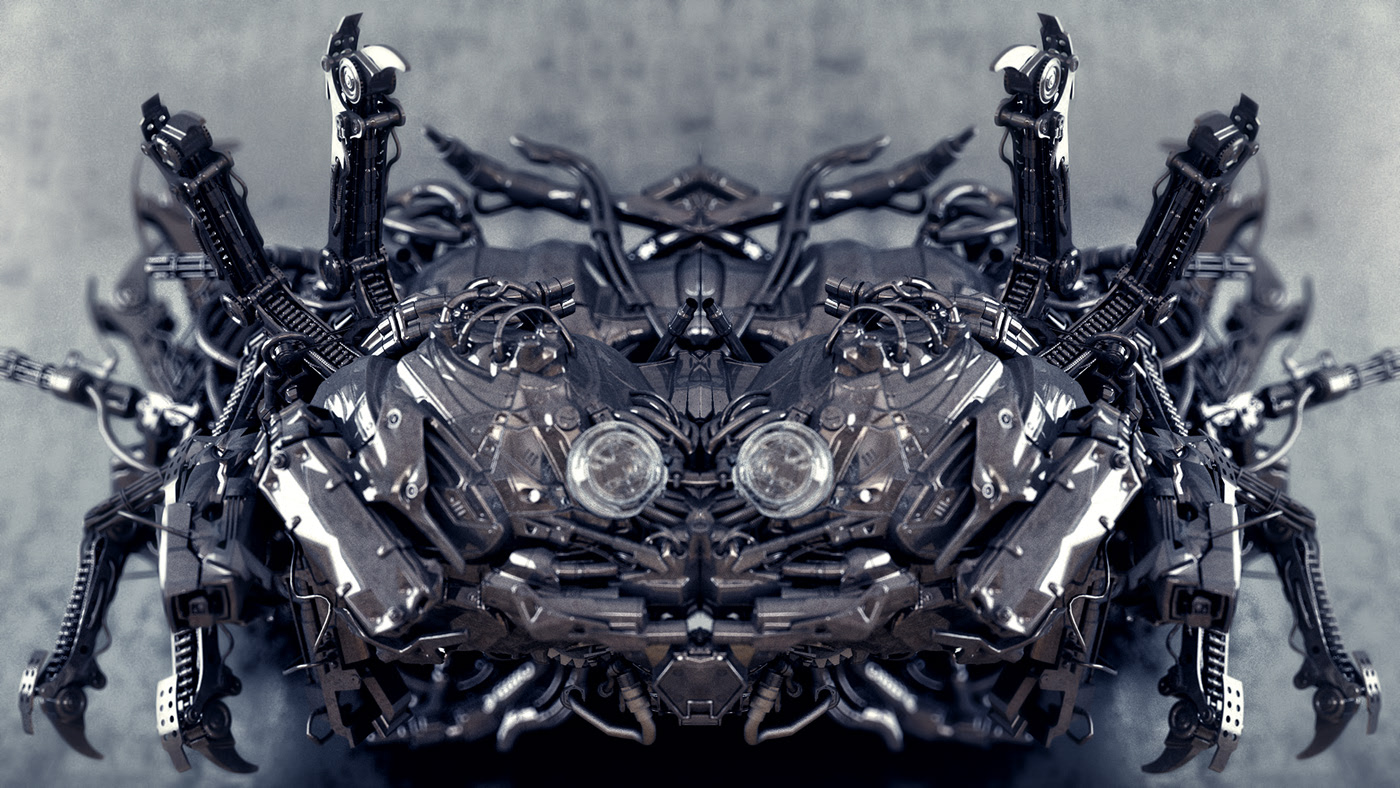 Zbrush，Graffiti，robot，sculpts，