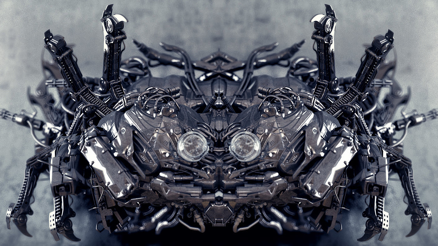 Zbrush，Graffiti，robot，sculpts，