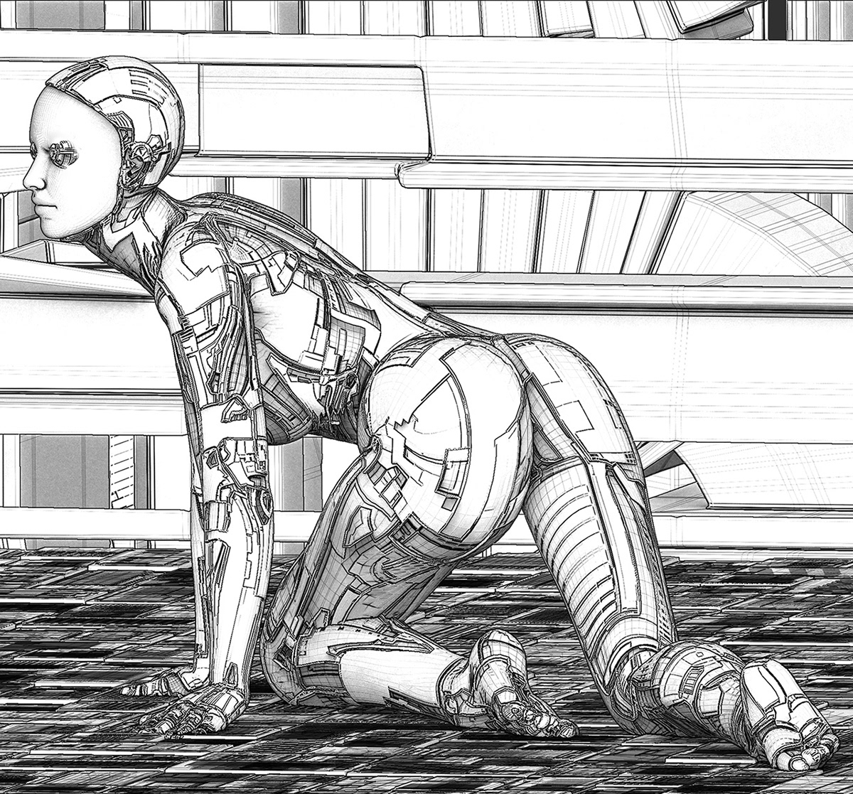 Zbrush，Graffiti，robot，sculpts，