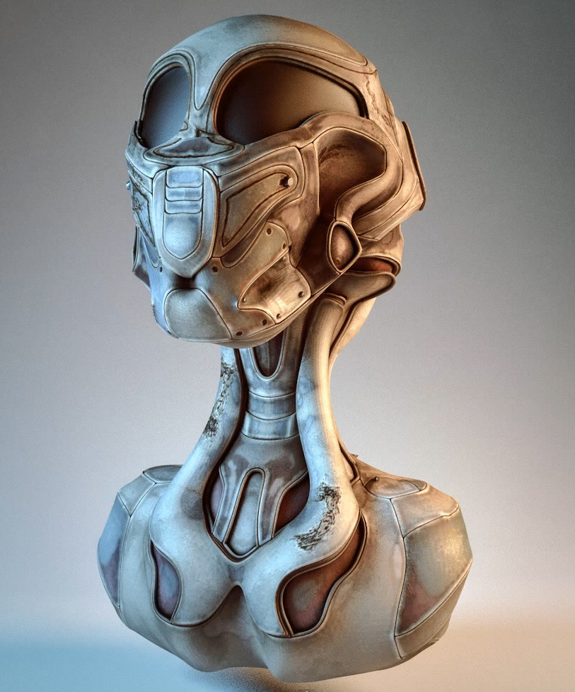 Zbrush，Graffiti，robot，sculpts，