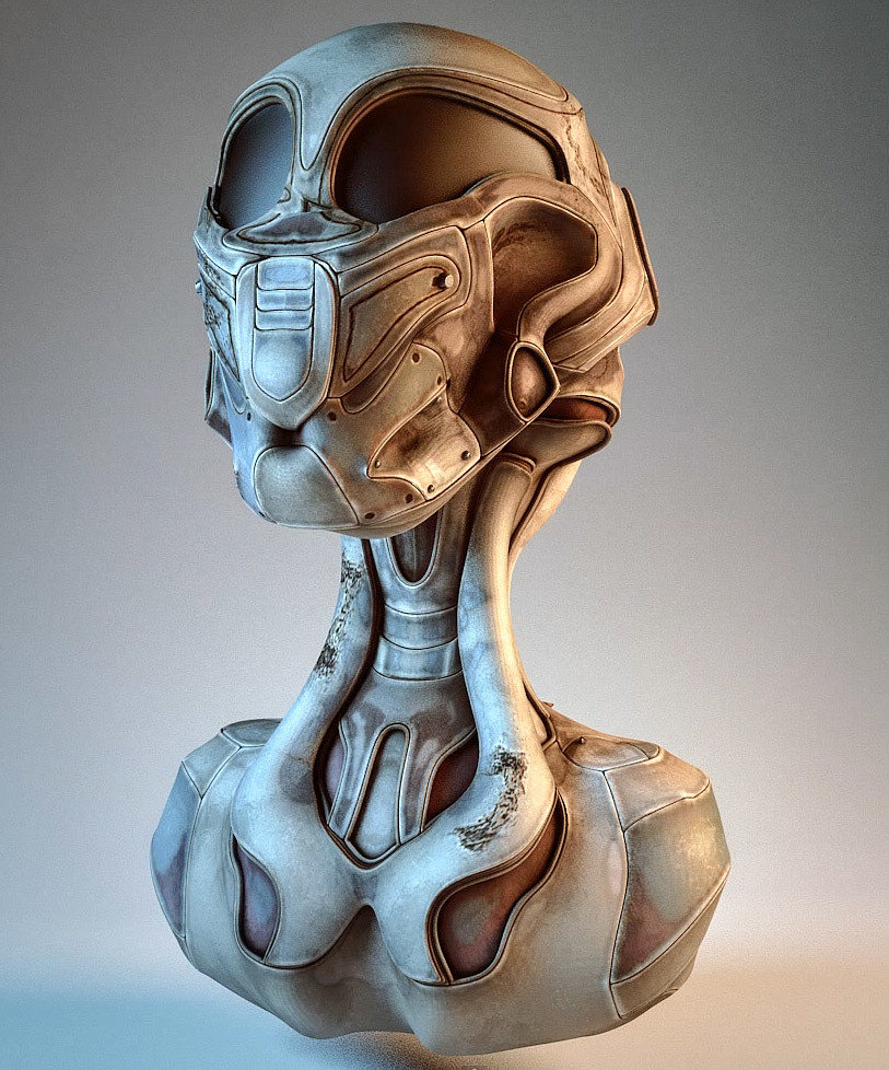 Zbrush，Graffiti，robot，sculpts，