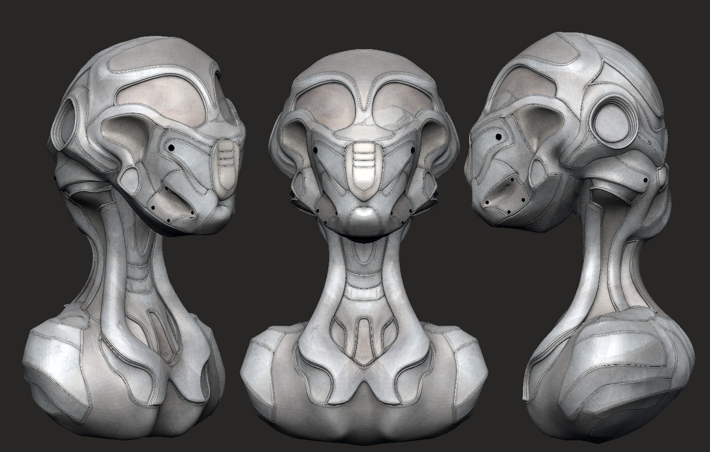 Zbrush，Graffiti，robot，sculpts，
