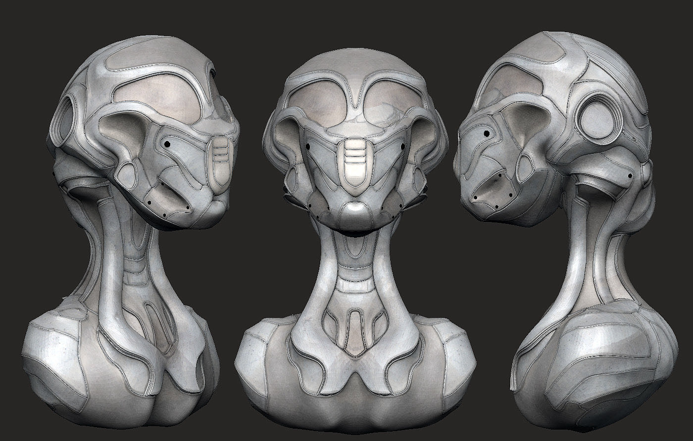 Zbrush，涂鸦，机器人，sculpts，