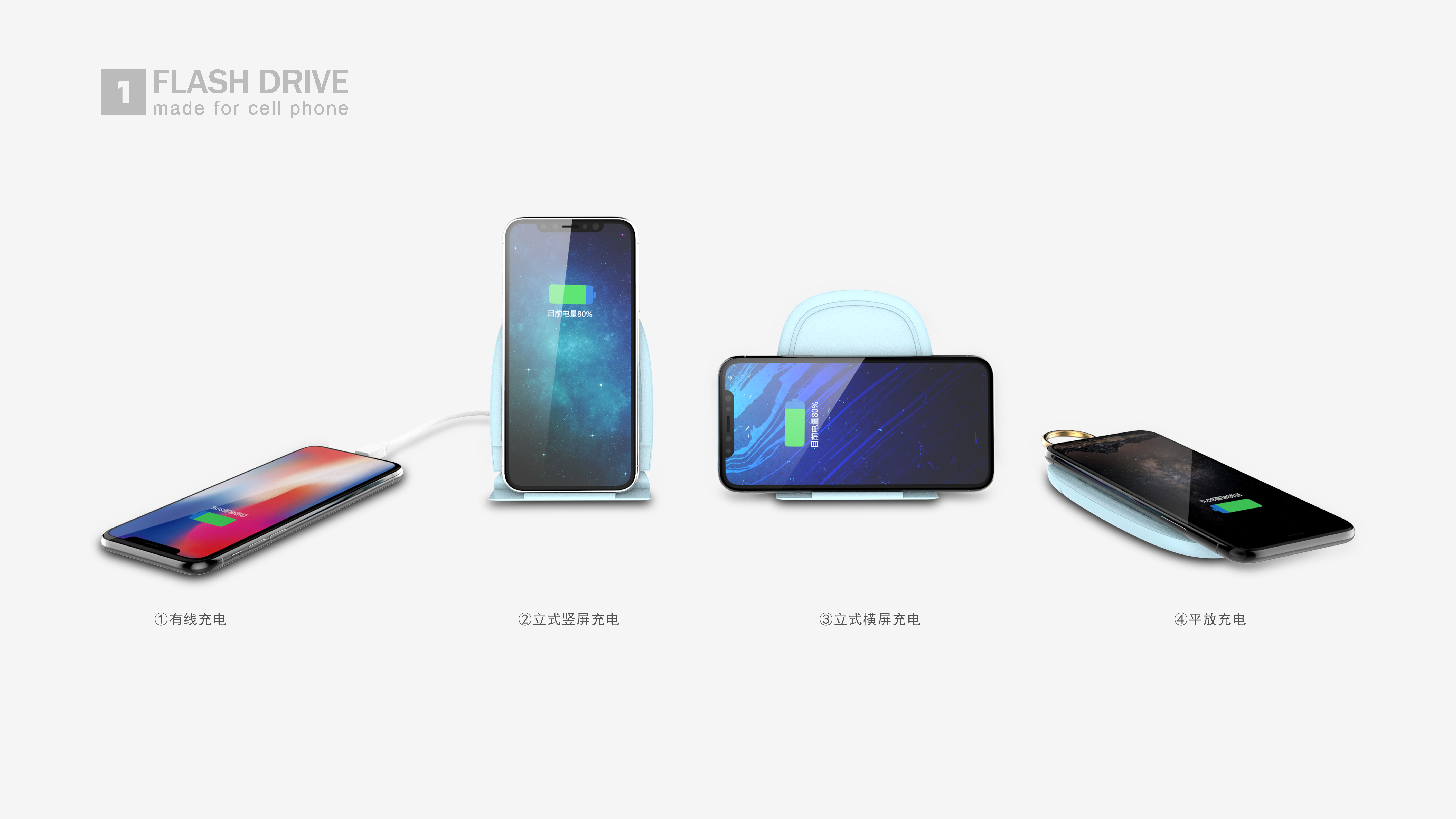 Mobile wireless charging，Multifunctional charger，