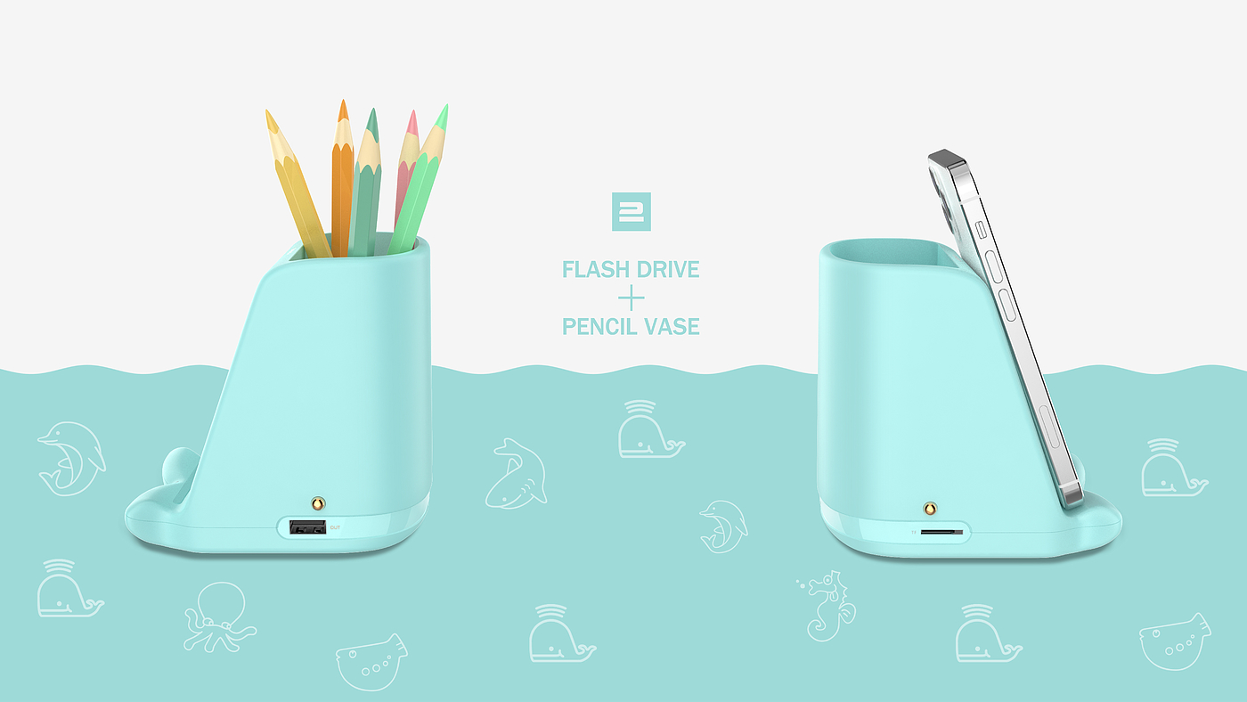 Mobile wireless charging，Multifunctional charger，