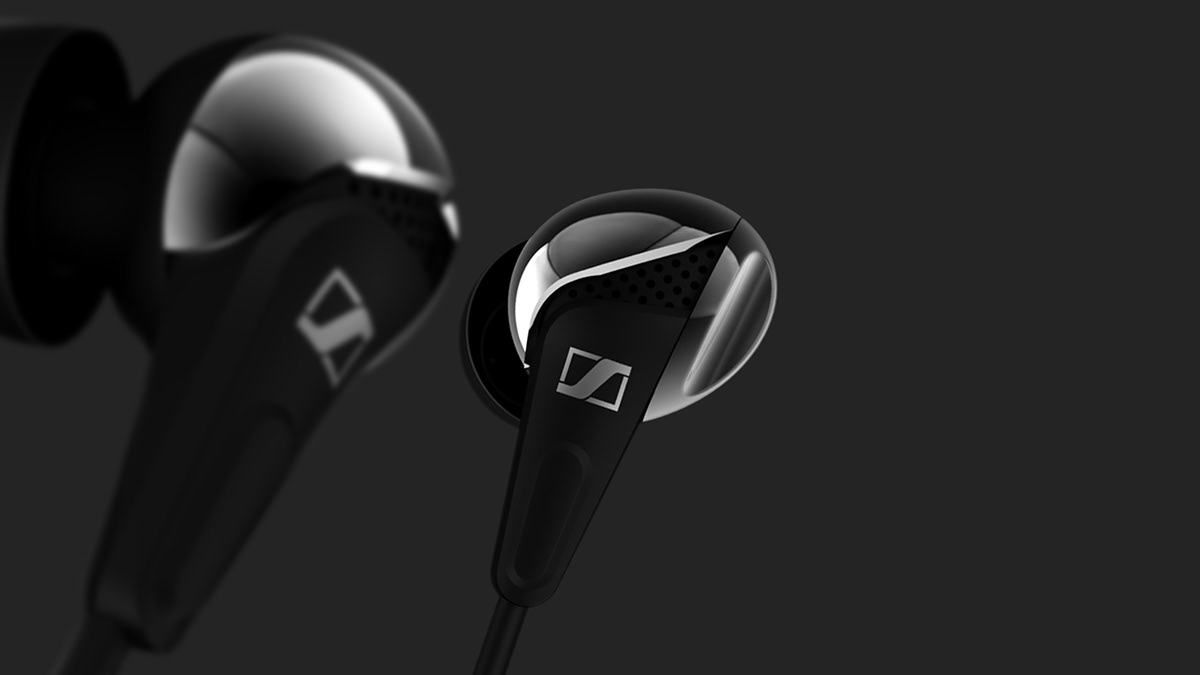 headset，industrial design，product design，Bright black，man-machine，