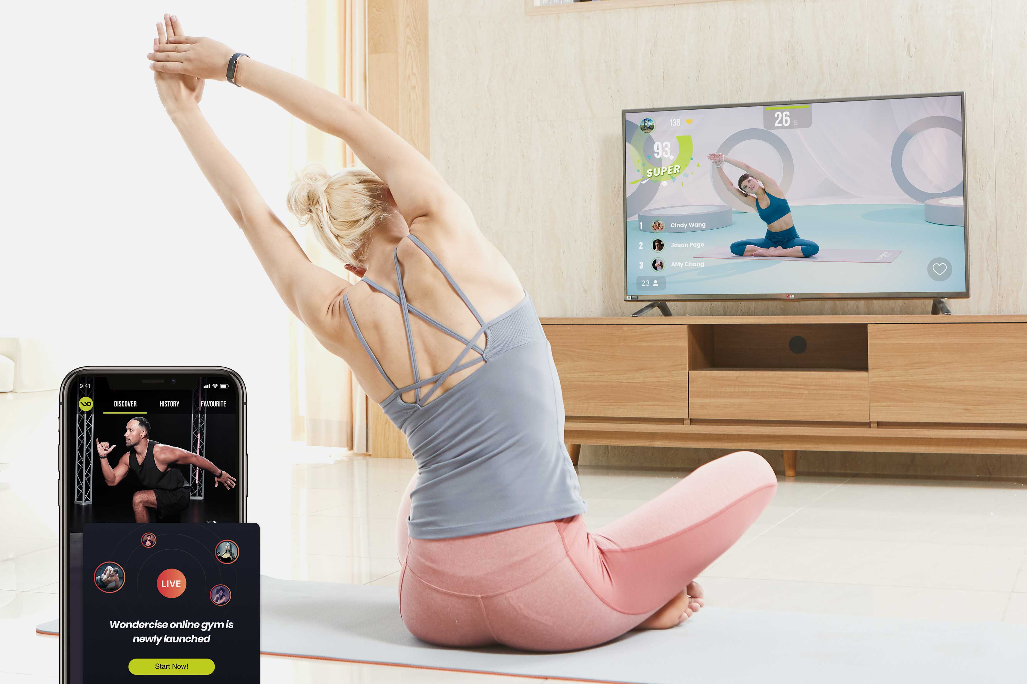 Wondercise，Home fitness system，Digital，2021 red dot design concept award，