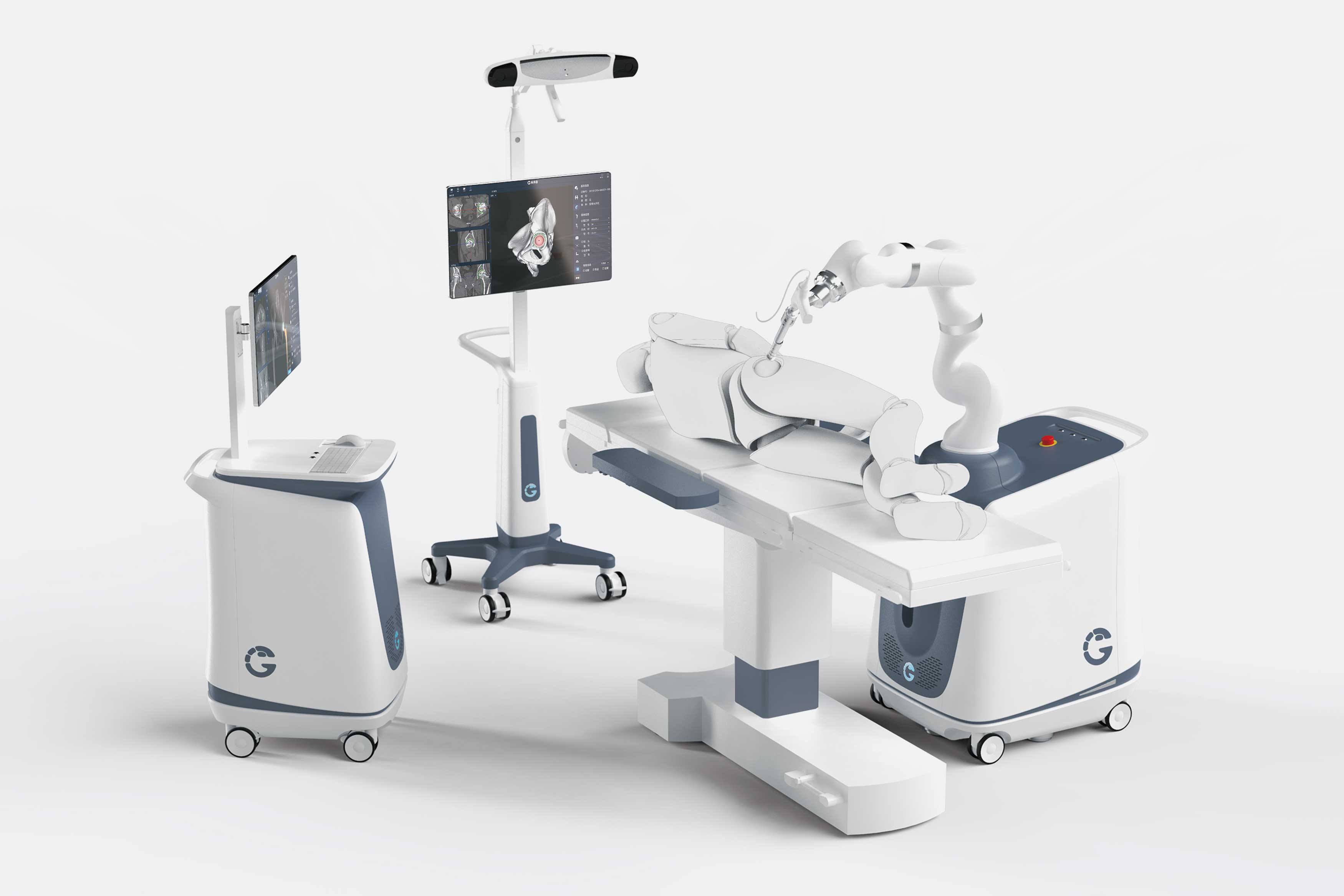 Surgery Robot，Orthopaedic surgery robot system，Medical equipment，2021 red dot design concept award，