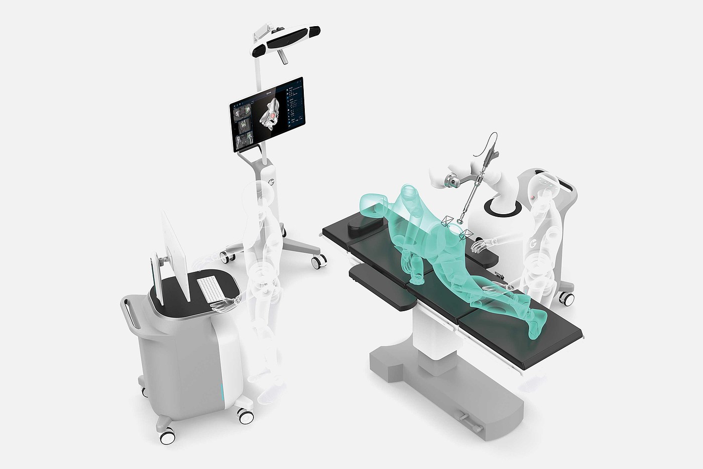 Surgery Robot System，骨科手术机器人系统，医疗设备，2021红点设计概念大奖，