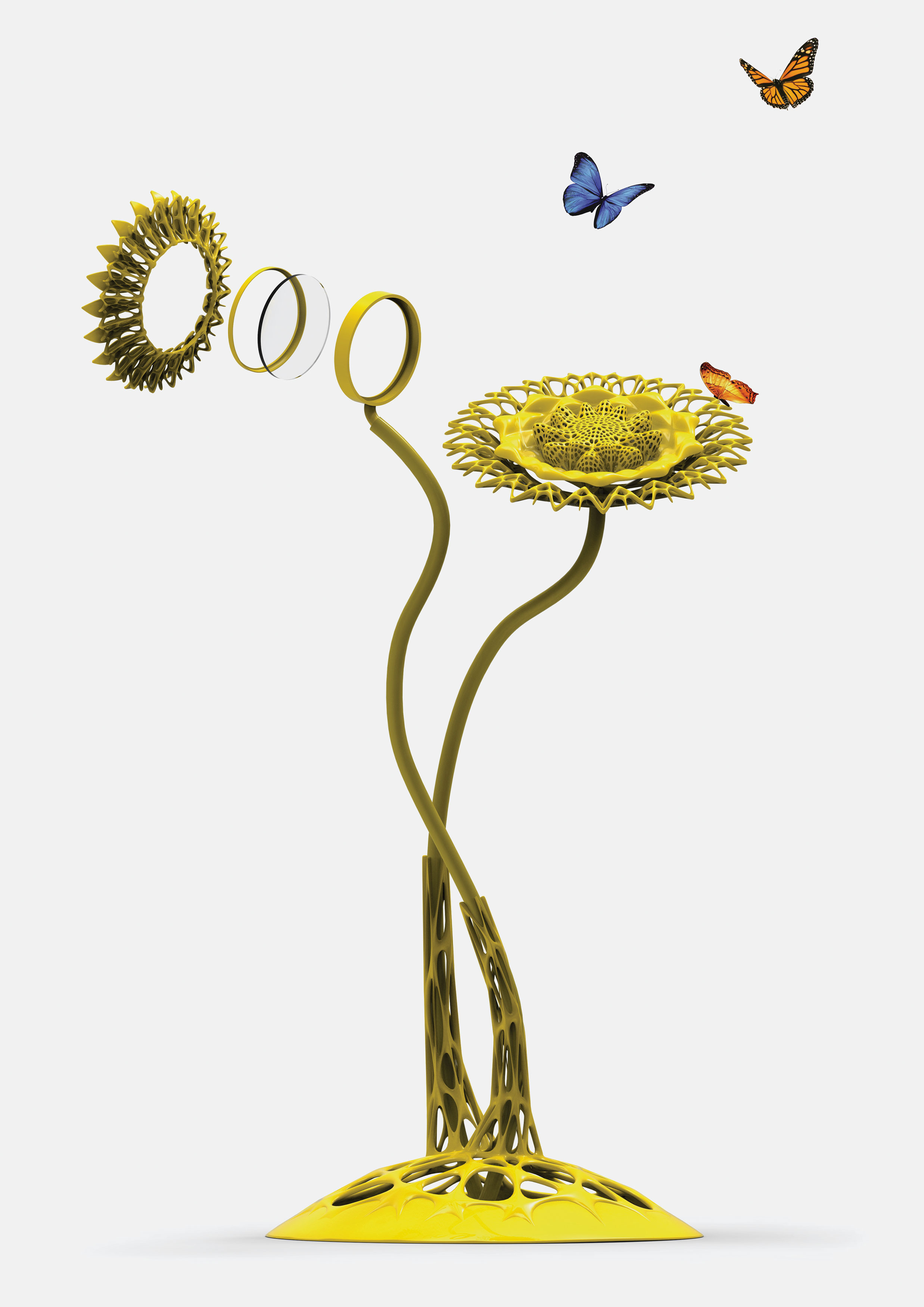 Conservatory Feeder，Butterfly feeder，Butterfly sanctuary feeder, American Museum of natural history，2021 red dot design concept award，