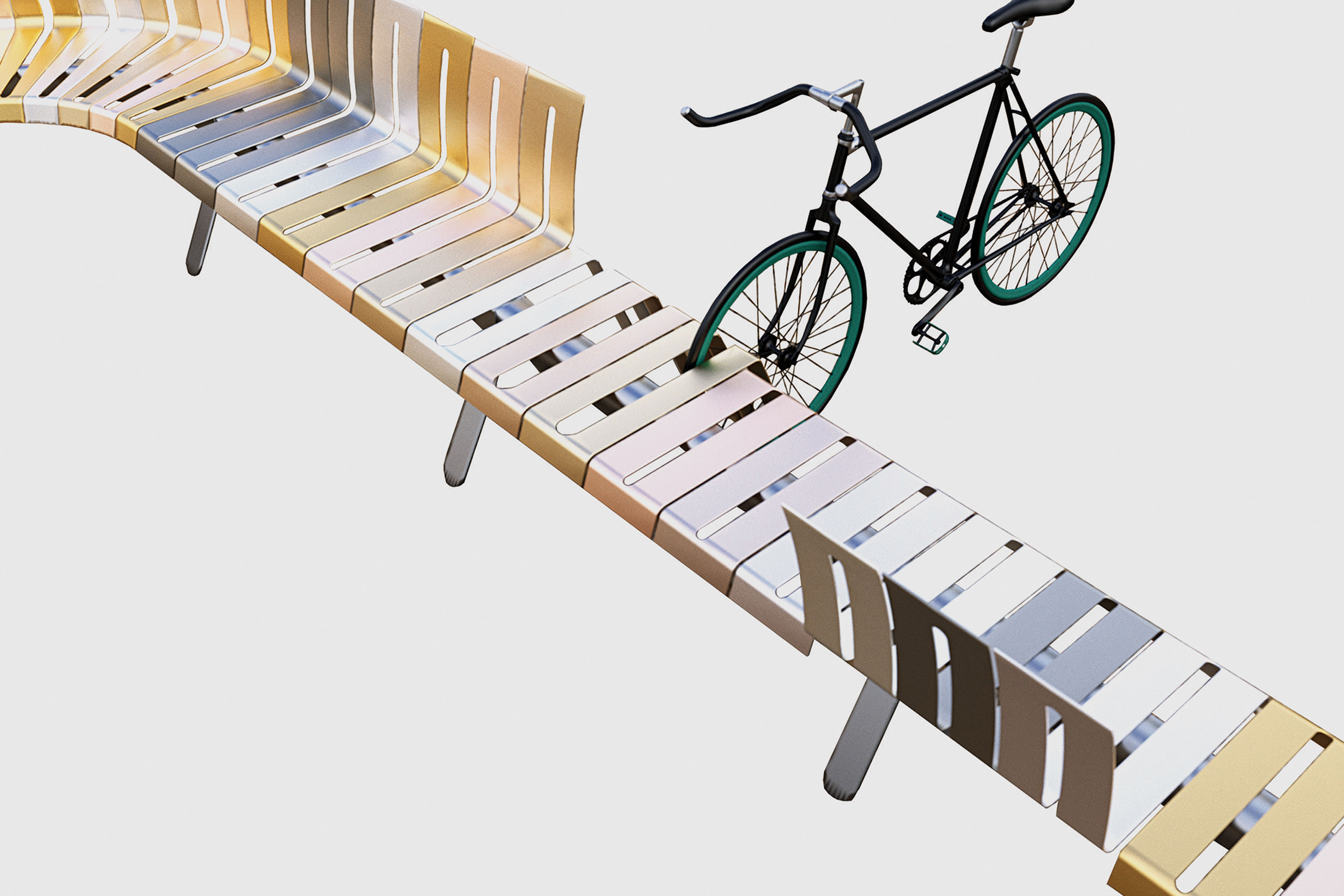 BeMod，bench，communal facilities，2021 red dot design concept award，